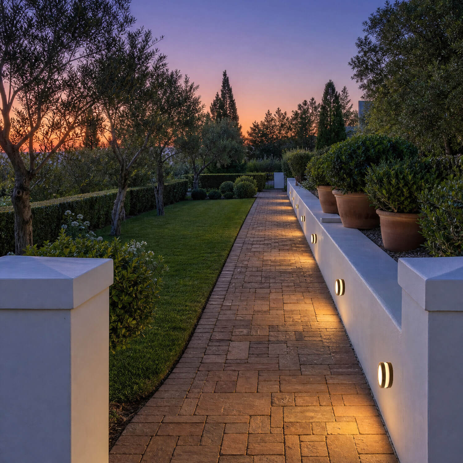 Athlone Charcoal LM6 Outdoor Foot Light