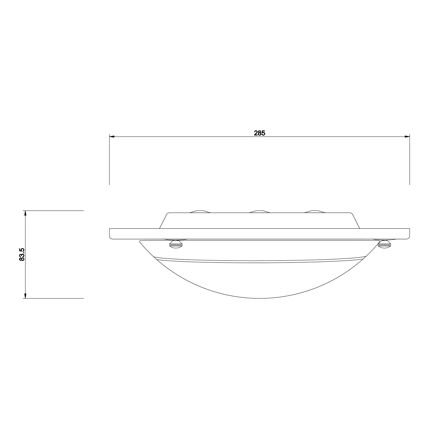 Miramar Satin Nickel Flush Mount Ceiling Light