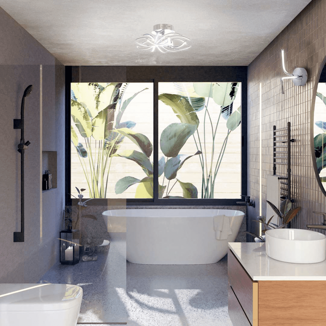 Willow 80W Satin Nickel LED Ceiling Light