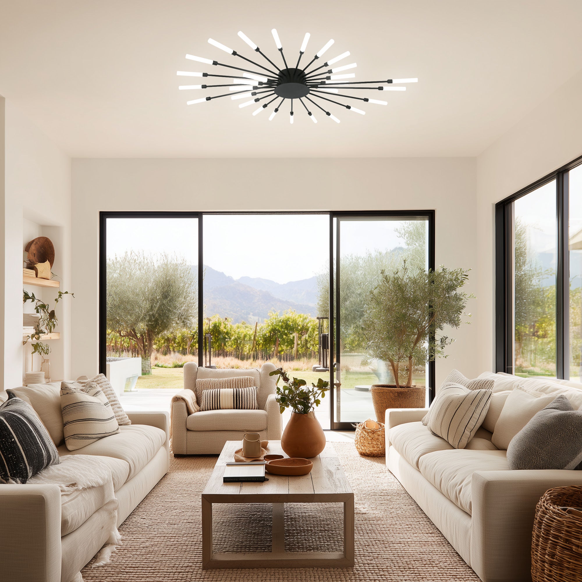 Vogue Black 36W CCT LED Ceiling Light