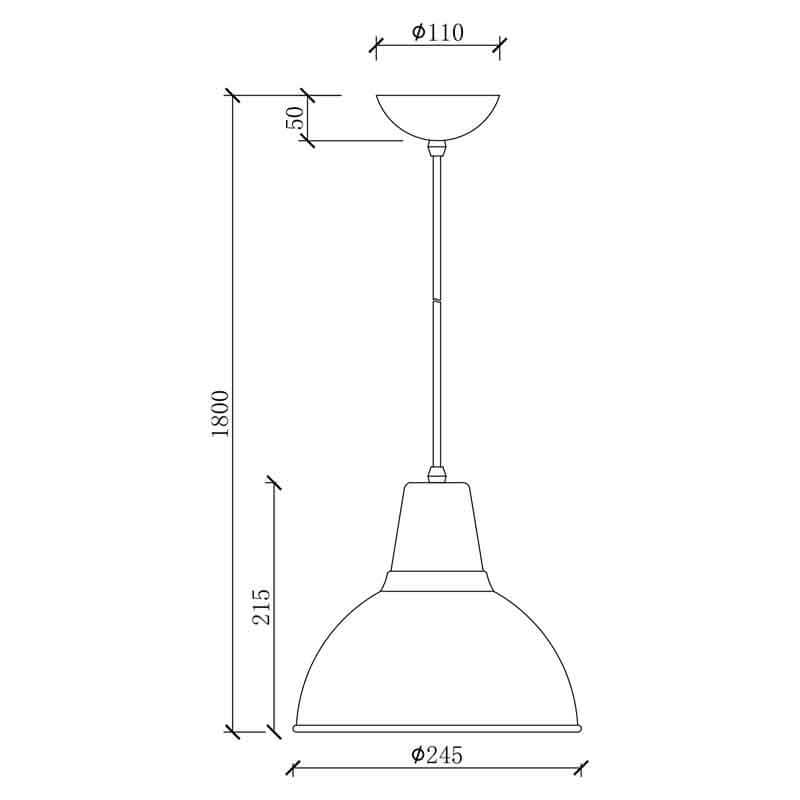 Rio Black Metal Pendant