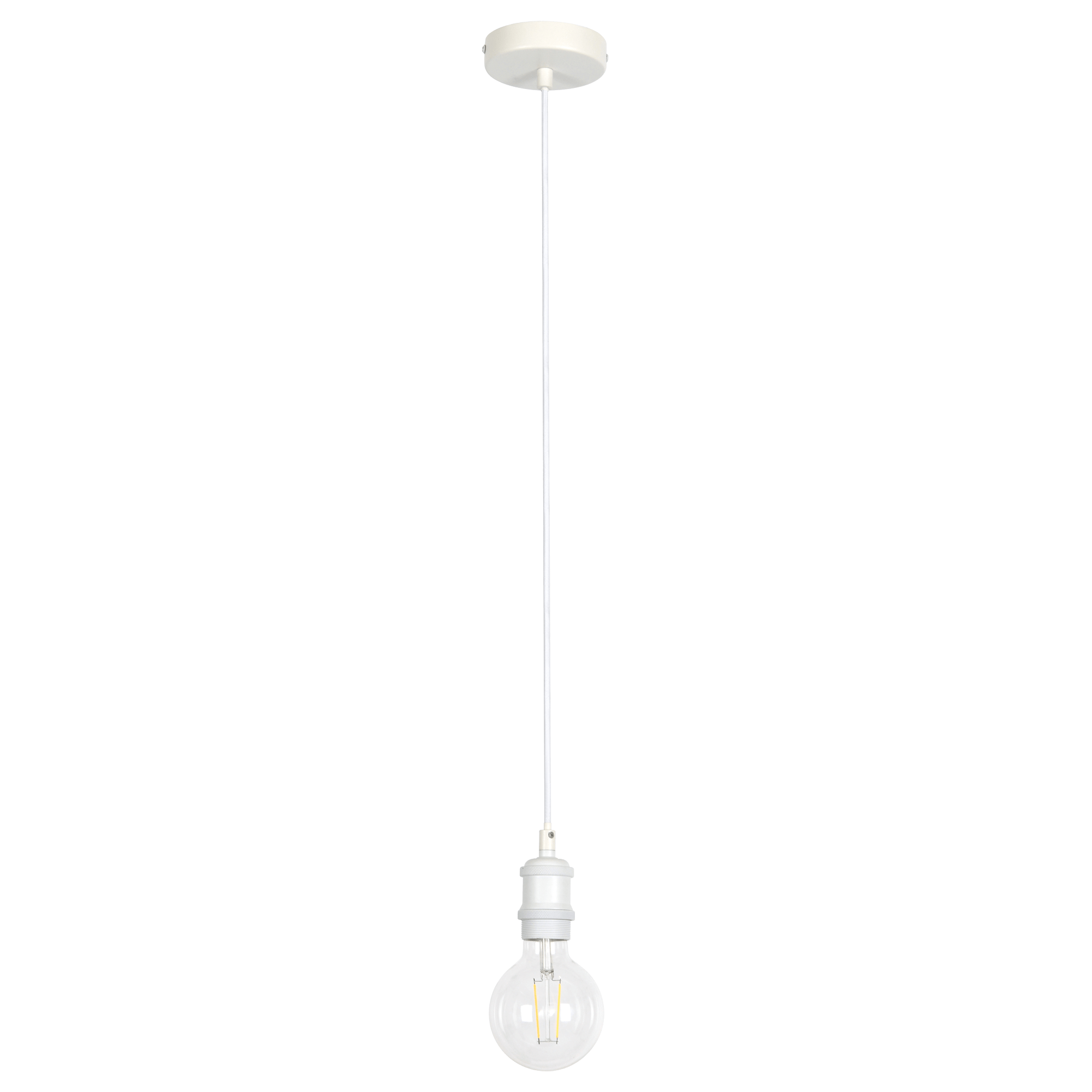 White 2 Metre Pendant Cord