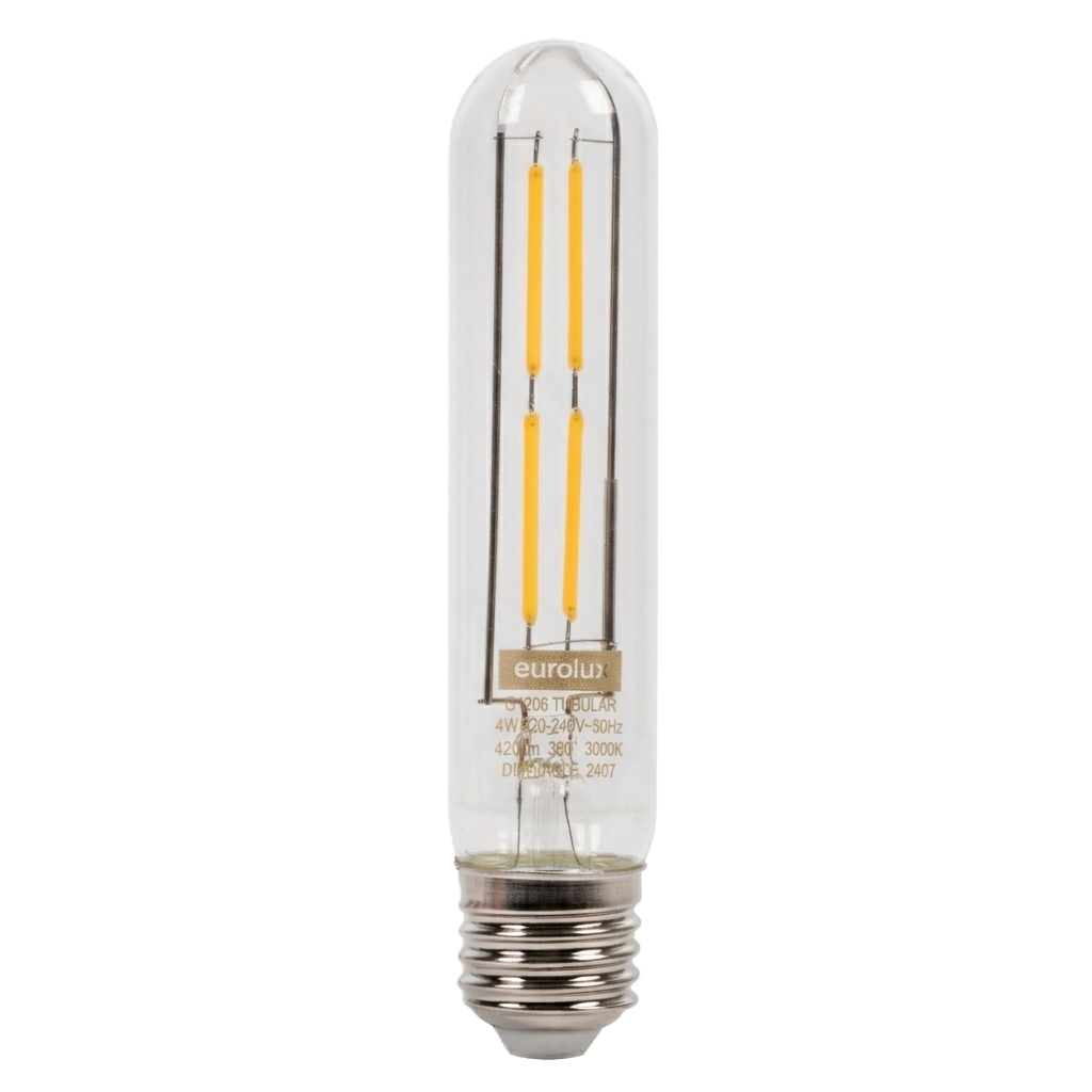 T30 4W ES & E27 Warm White Dimmable LED Filament Globe