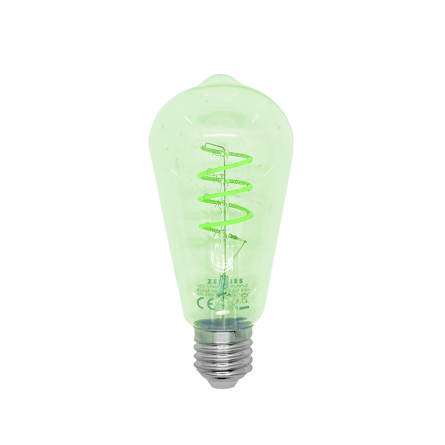4W E27 Green ST64 LED Filament