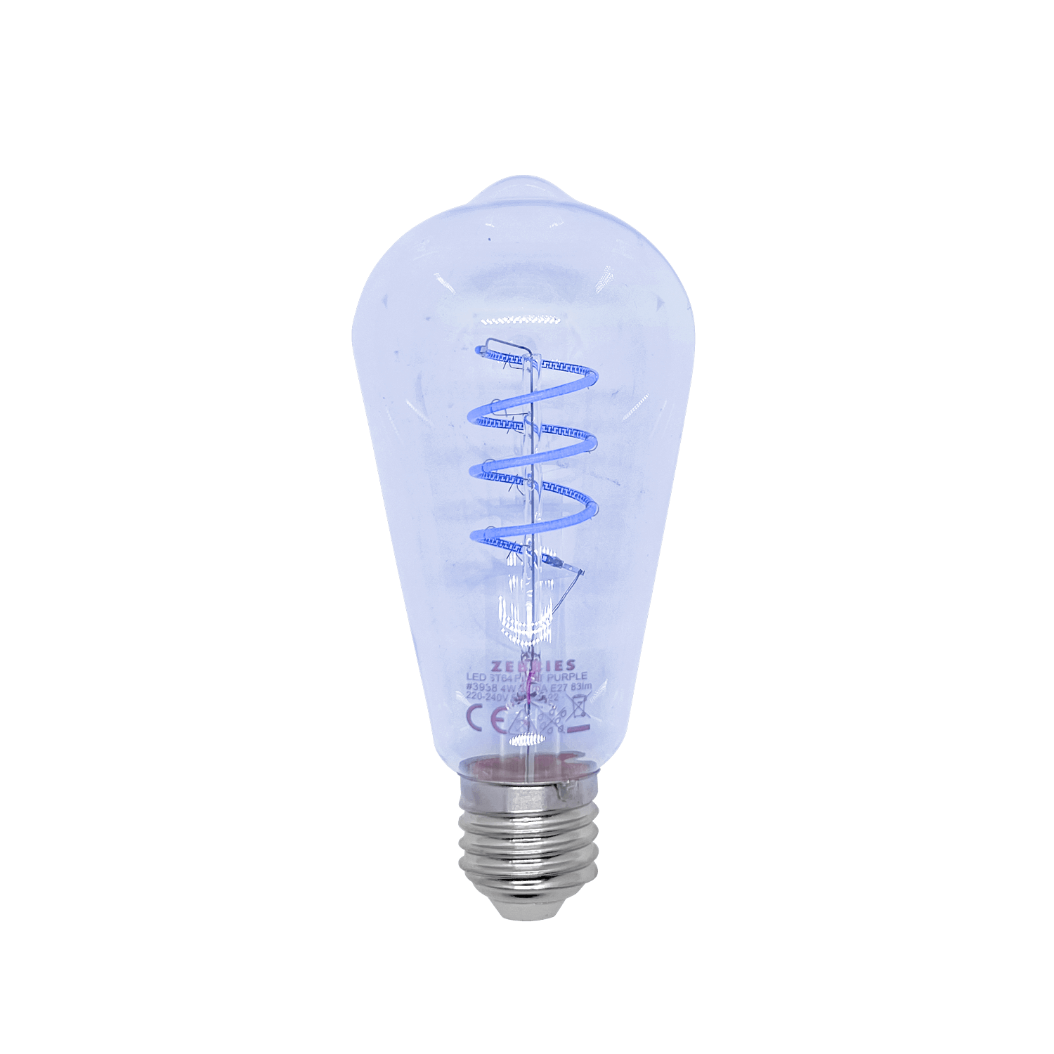4W E27 Blue ST64 LED Filament