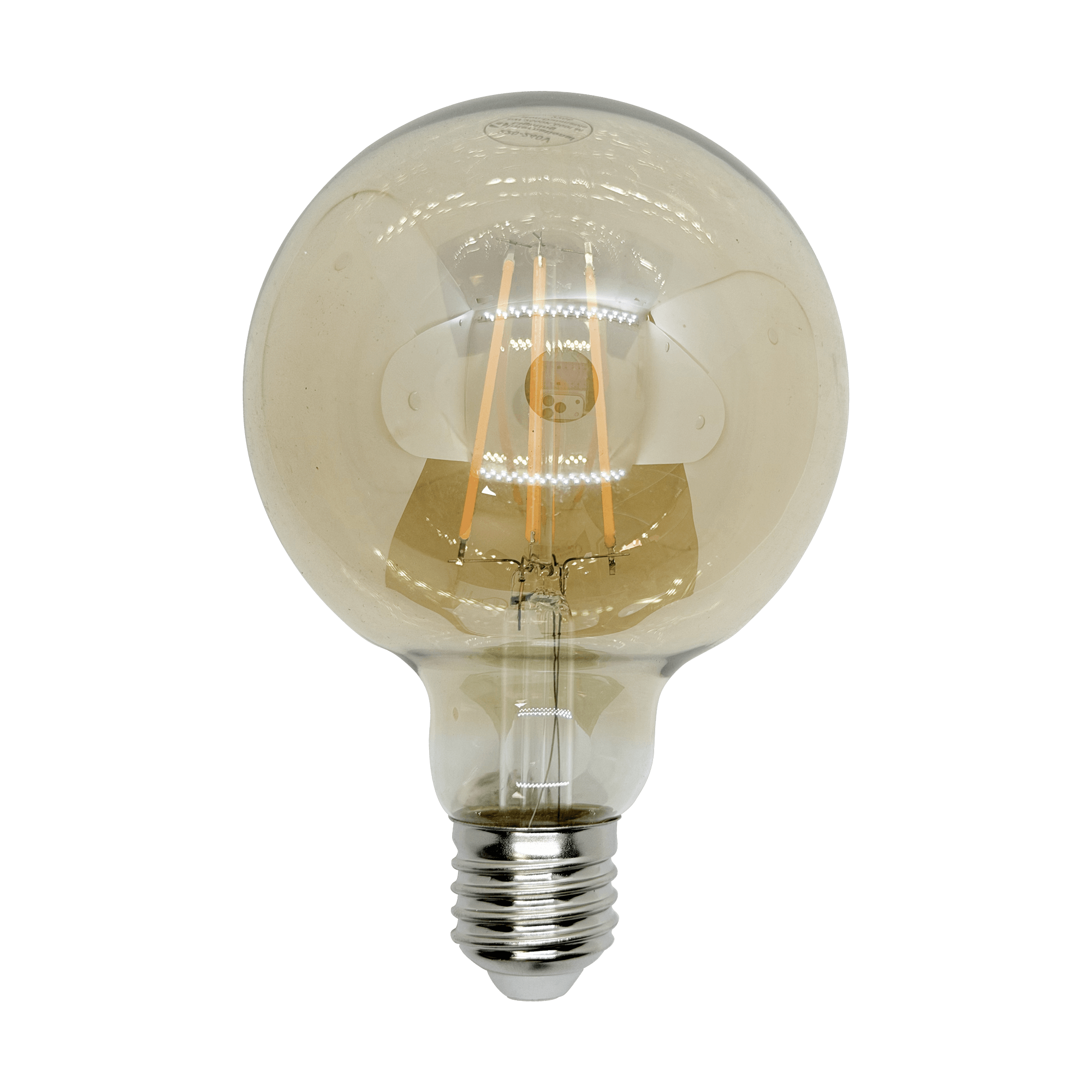 G95 6W ES & E27 Amber Warm White Non-Dimmable Filament LED Globe