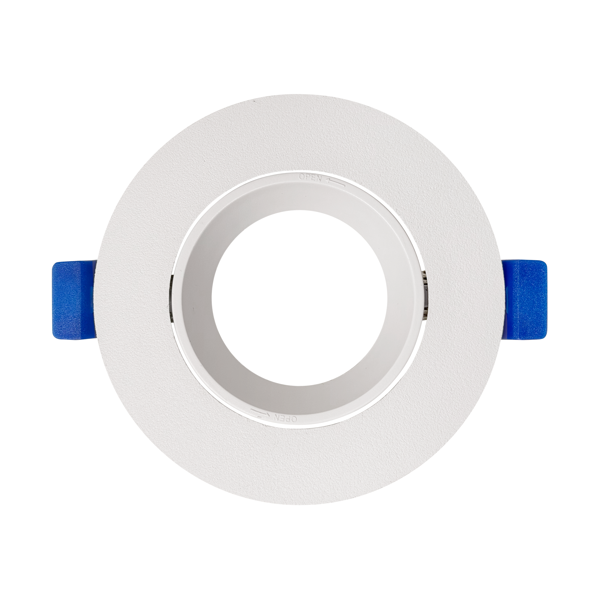 White Anti-Glare PVC Tilt and Twist Lock Downlight (Lampholder Not Included)