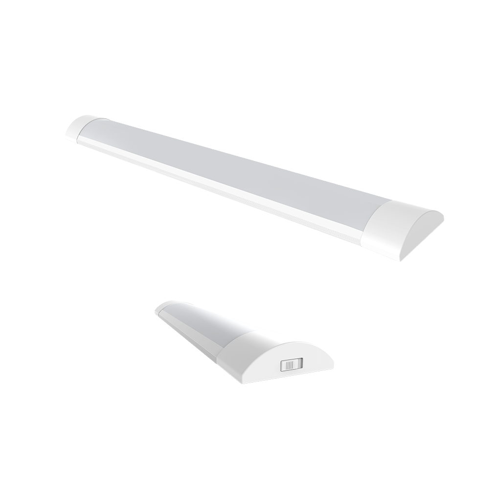 Mamba 4ft white slimline 40W integrated LED linear light with 3CCT switchable colour temperature