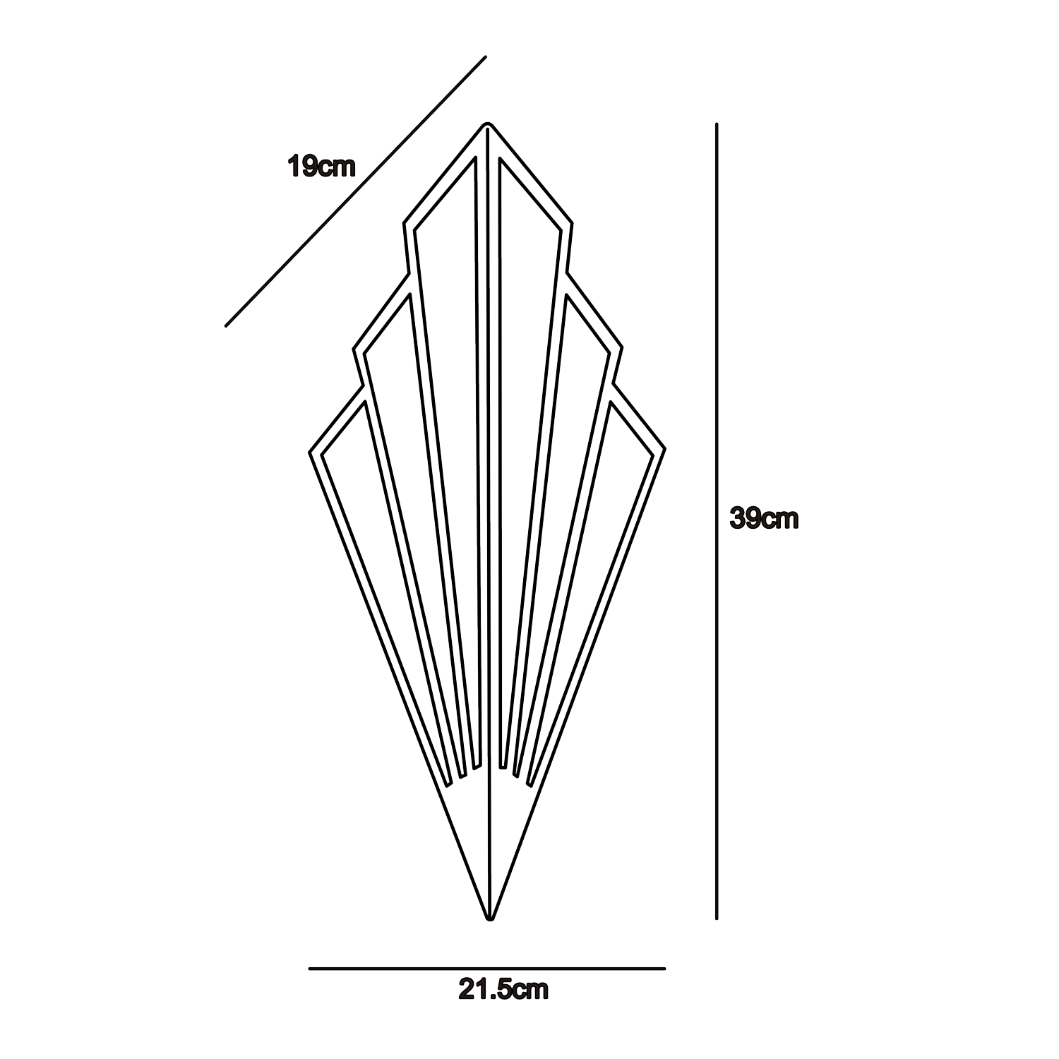 Apex Black Wall Light