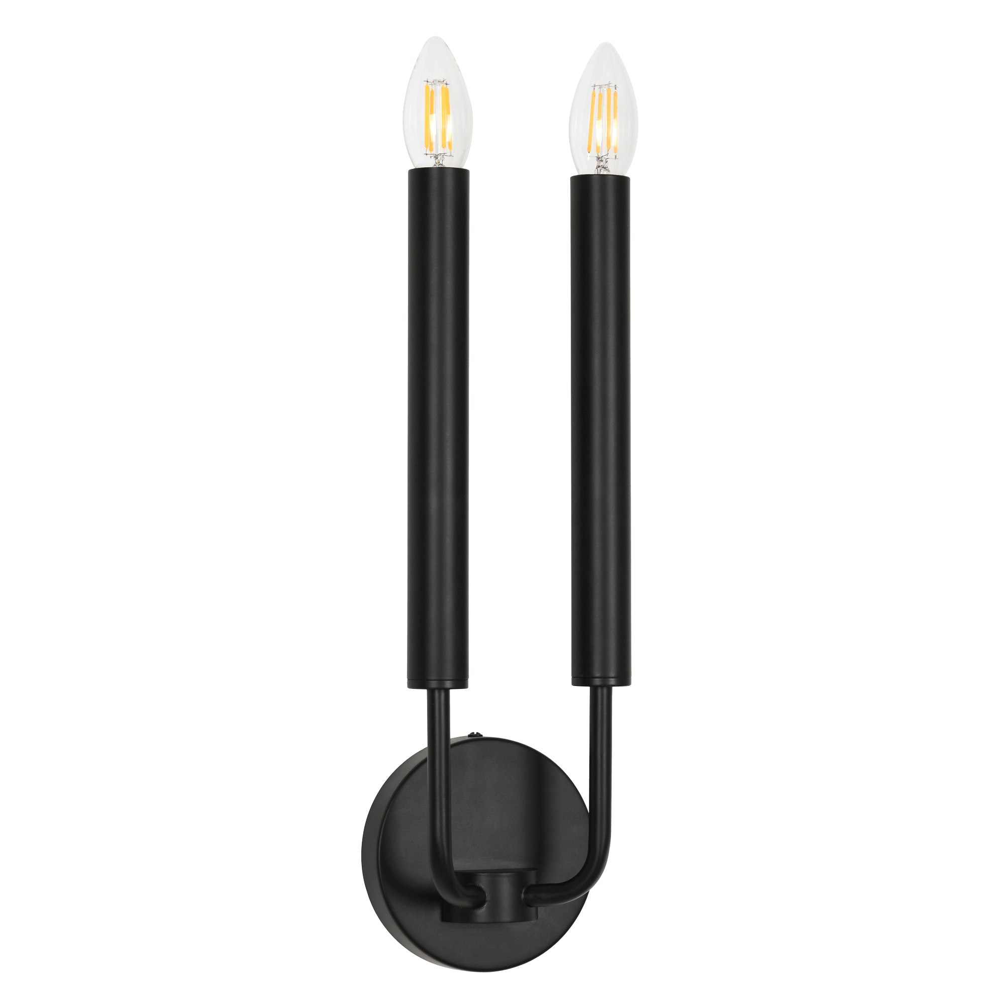 Blake Black 2 Light Wall Light