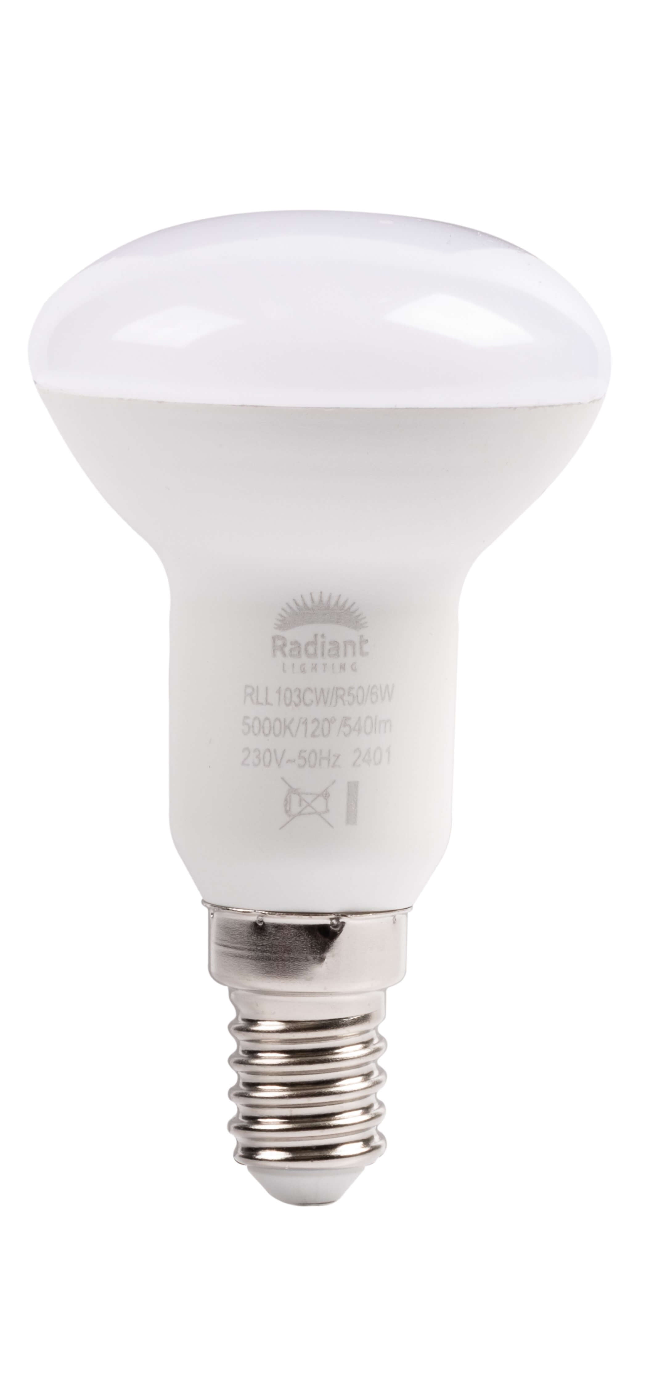 R50 6W SES & E14 Cool White Reflector LED Globe