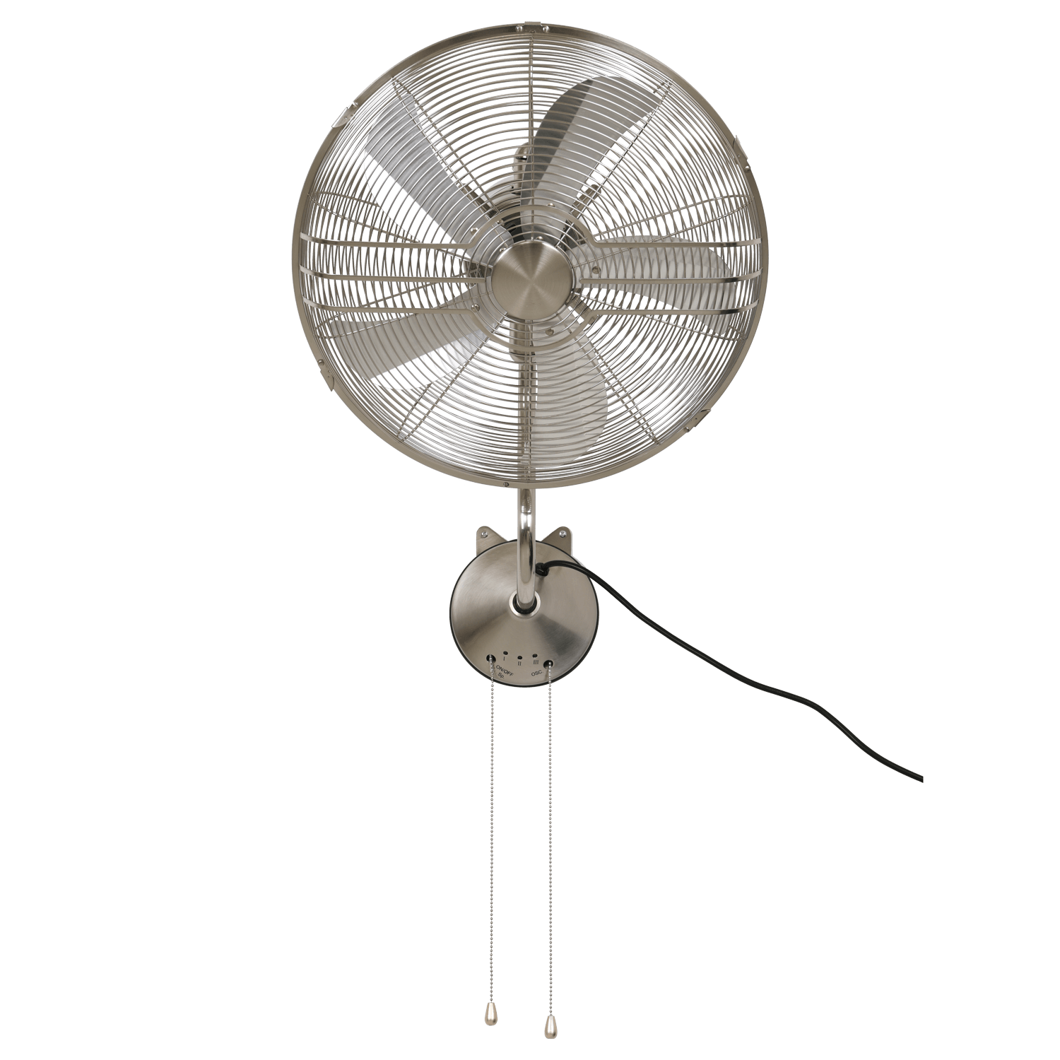 Airstream Brushed Chrome Wall Fan