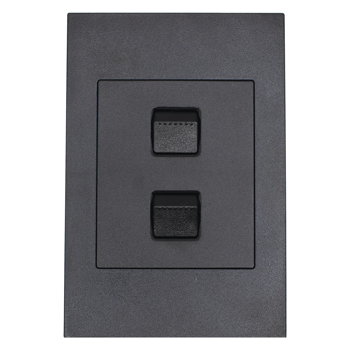 Apollo Shadow Black 2 Lever 1 Way Switch