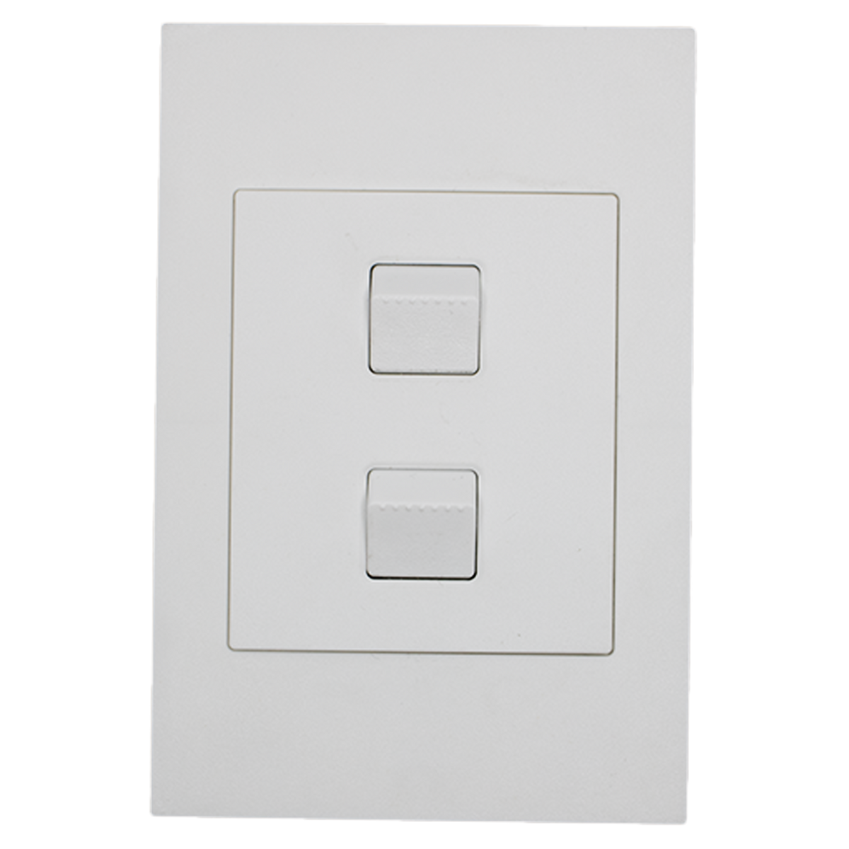Apollo Shadow White 2 Lever 1 Way Switch