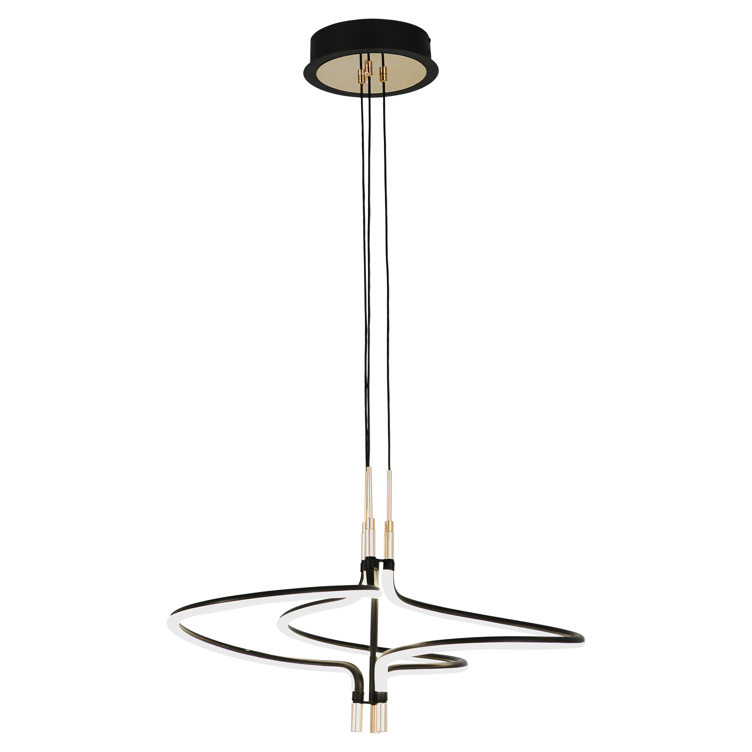 Beau Black and Gold 45W CCT LED Pendant
