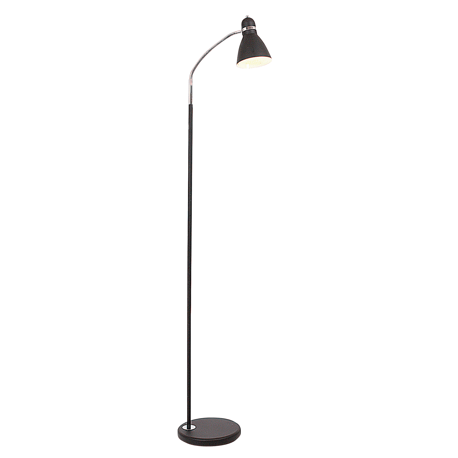 Black Floor Lamp With Flexi Head