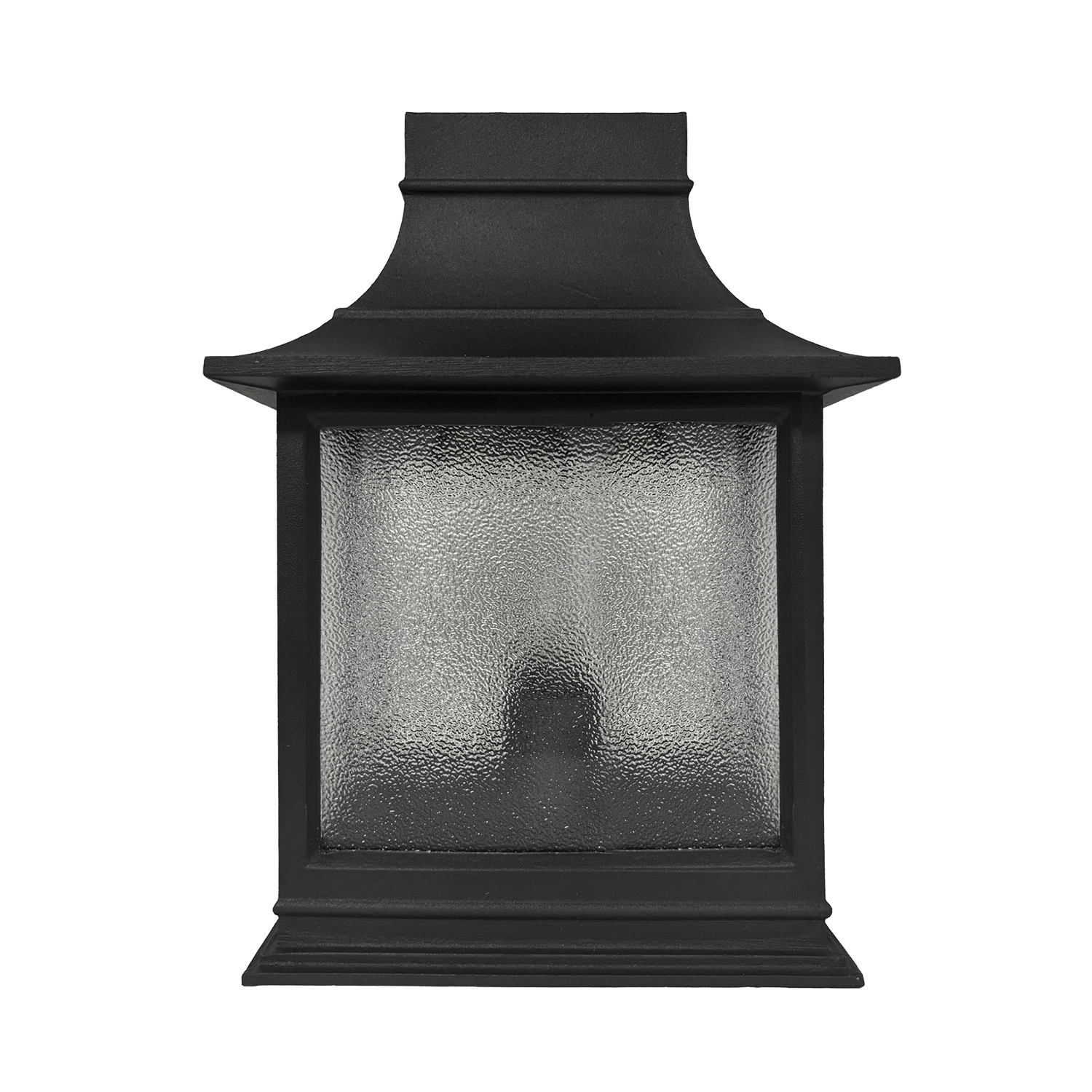 Black Large Westcliff Outdoor Wall Light with Frosted Glass