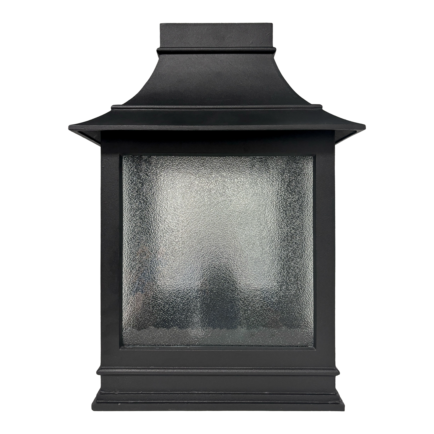 Black Mini Westcliff Outdoor Wall Light with Frosted Glass