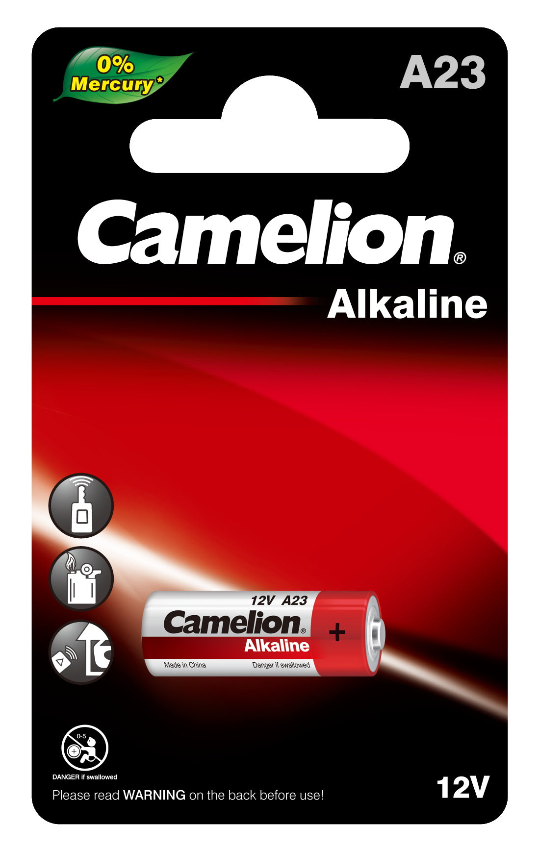 Camelion A23 12V Micro Alkaline Battery Blister Pack