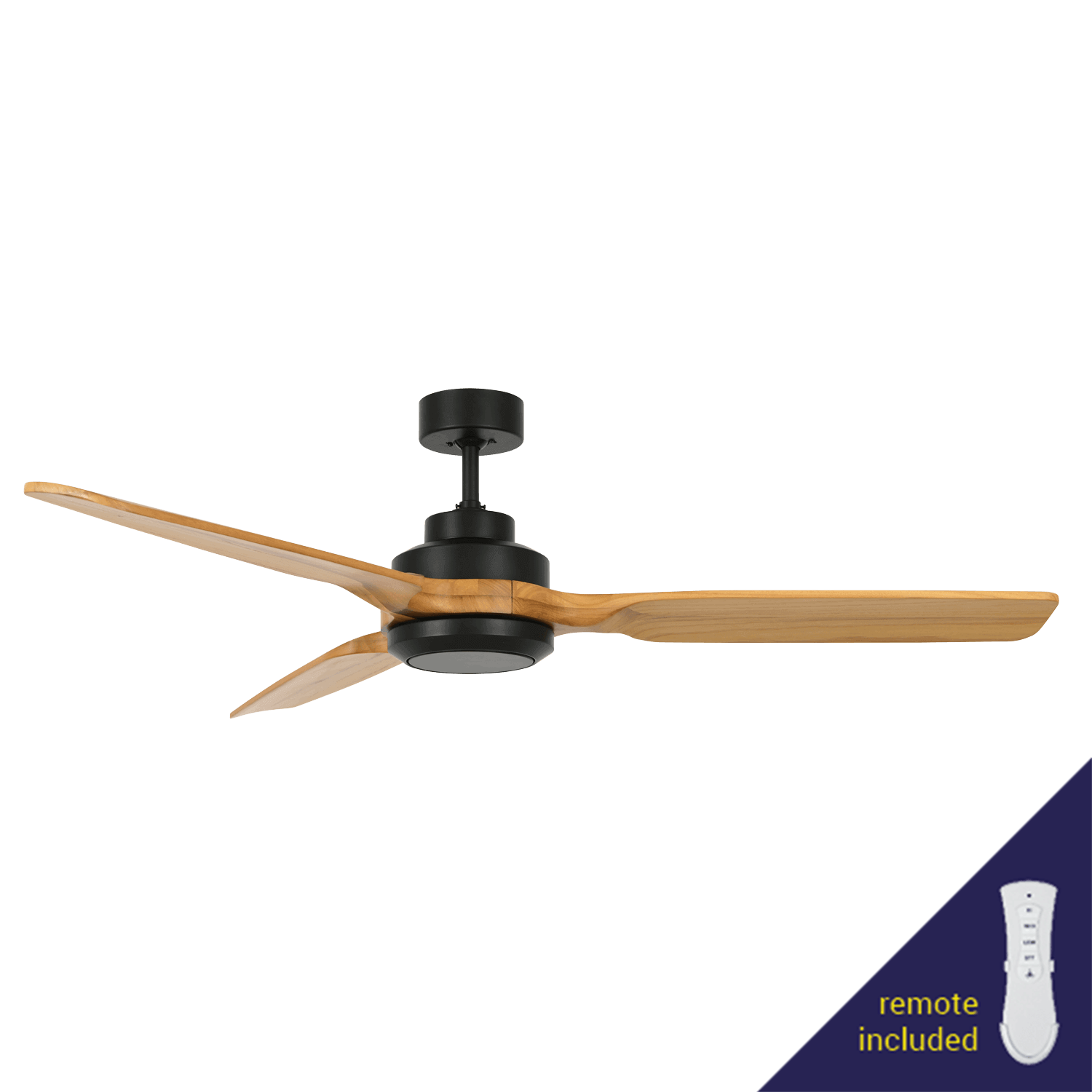 Cardinal Black 80W Ceiling Fan with Remote Control