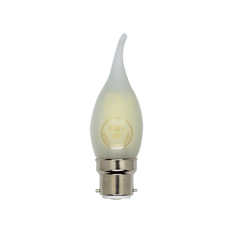 Candle 4W BC & B22 Globes Daylight Frosted Pigtail LED