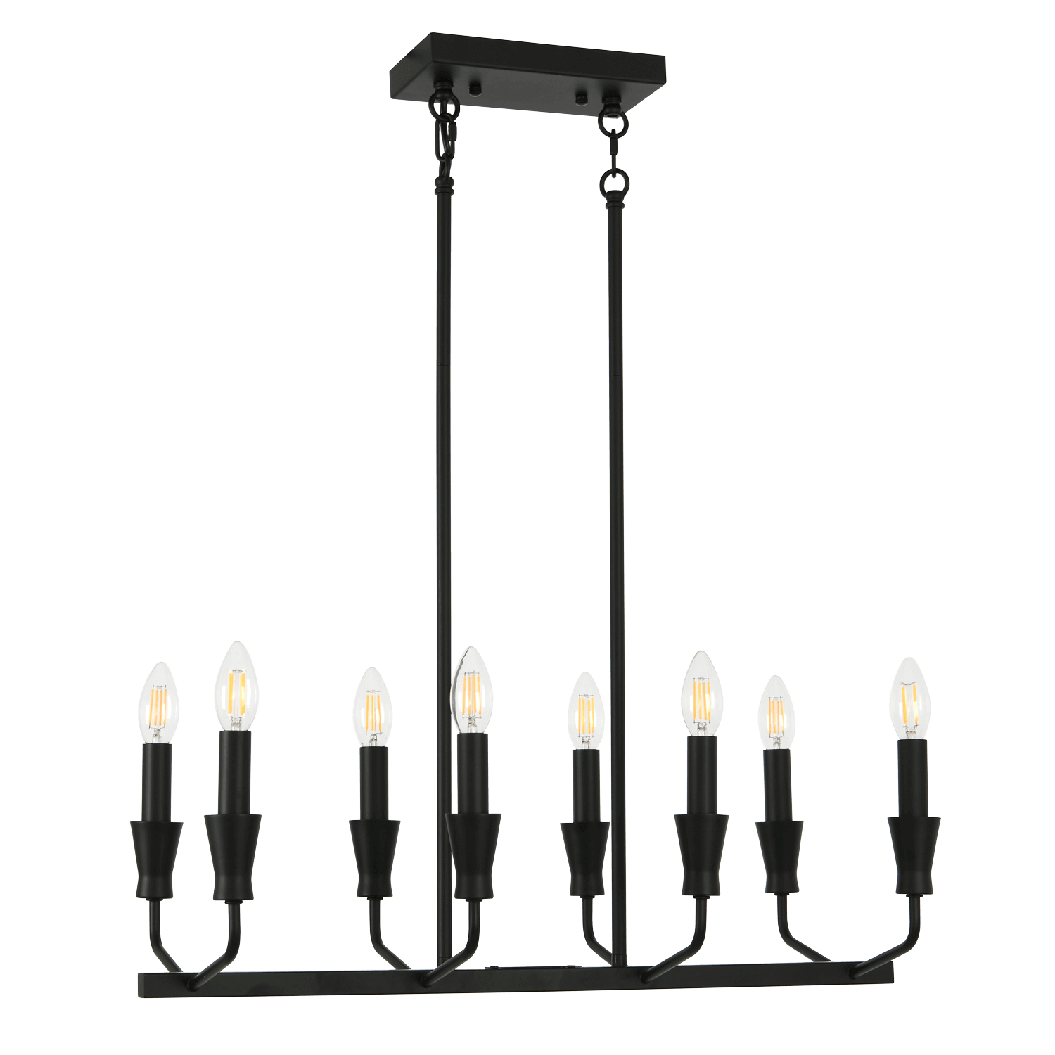 Dekota Black 8 Light Pendant