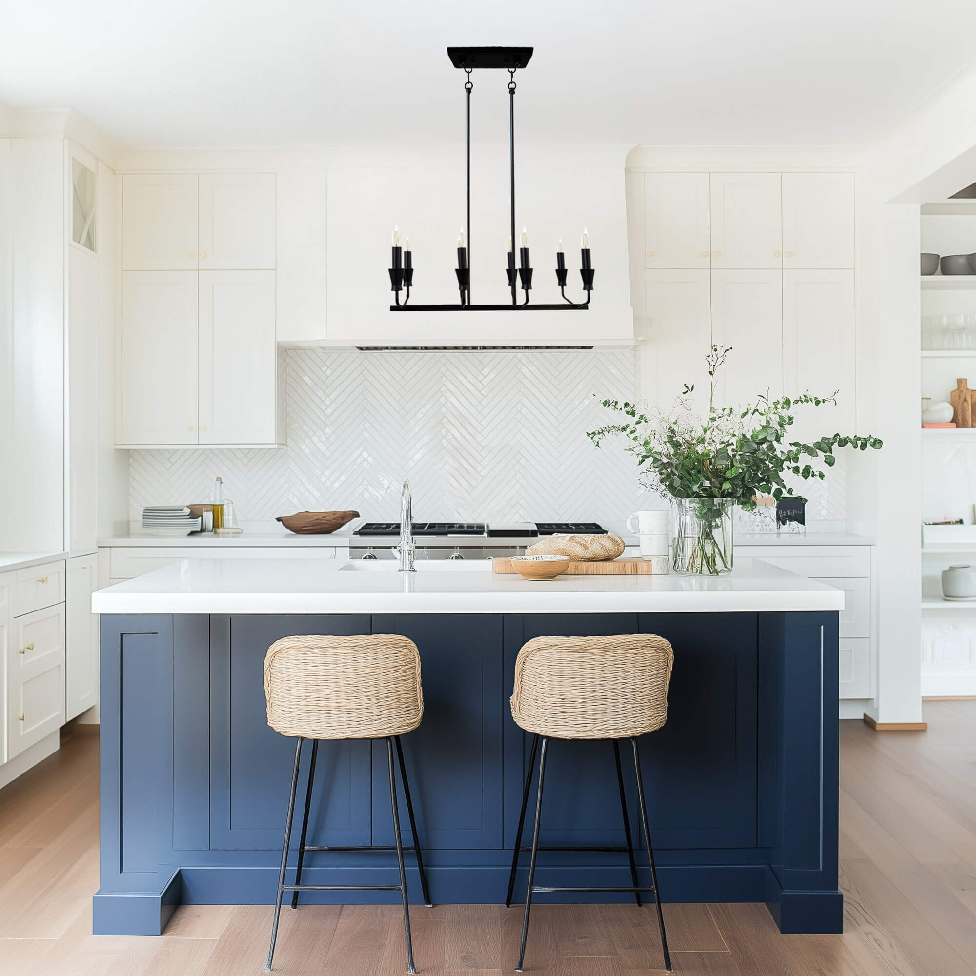 Dekota Black 8 Light Pendant