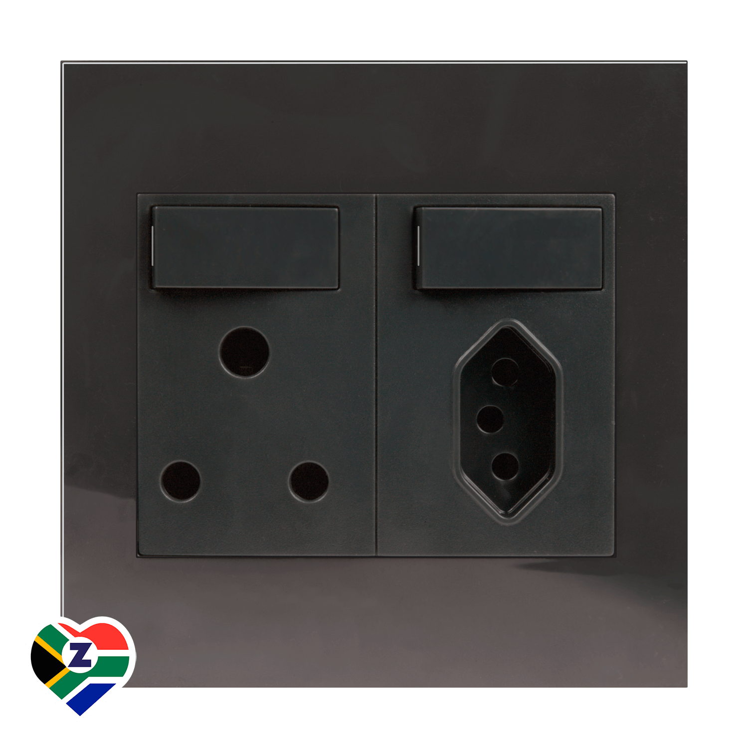 Dena Q 4x4 Charcoal Single Plug and Euro Plug