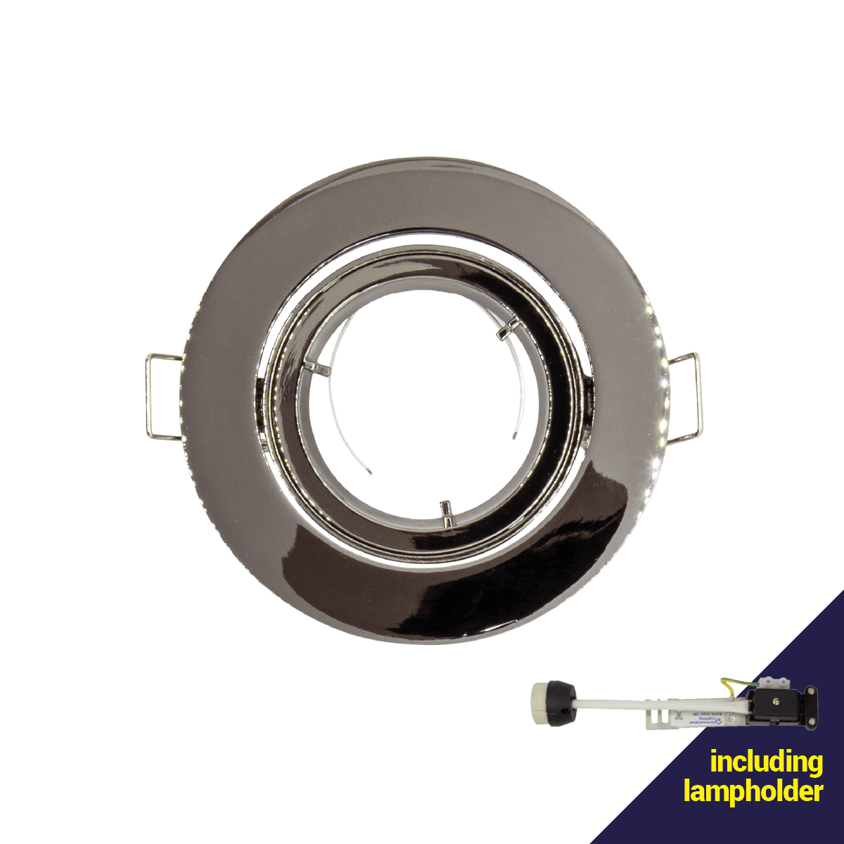 Gun Metal 220V Tiltable Downlight with 82mm Cut Out