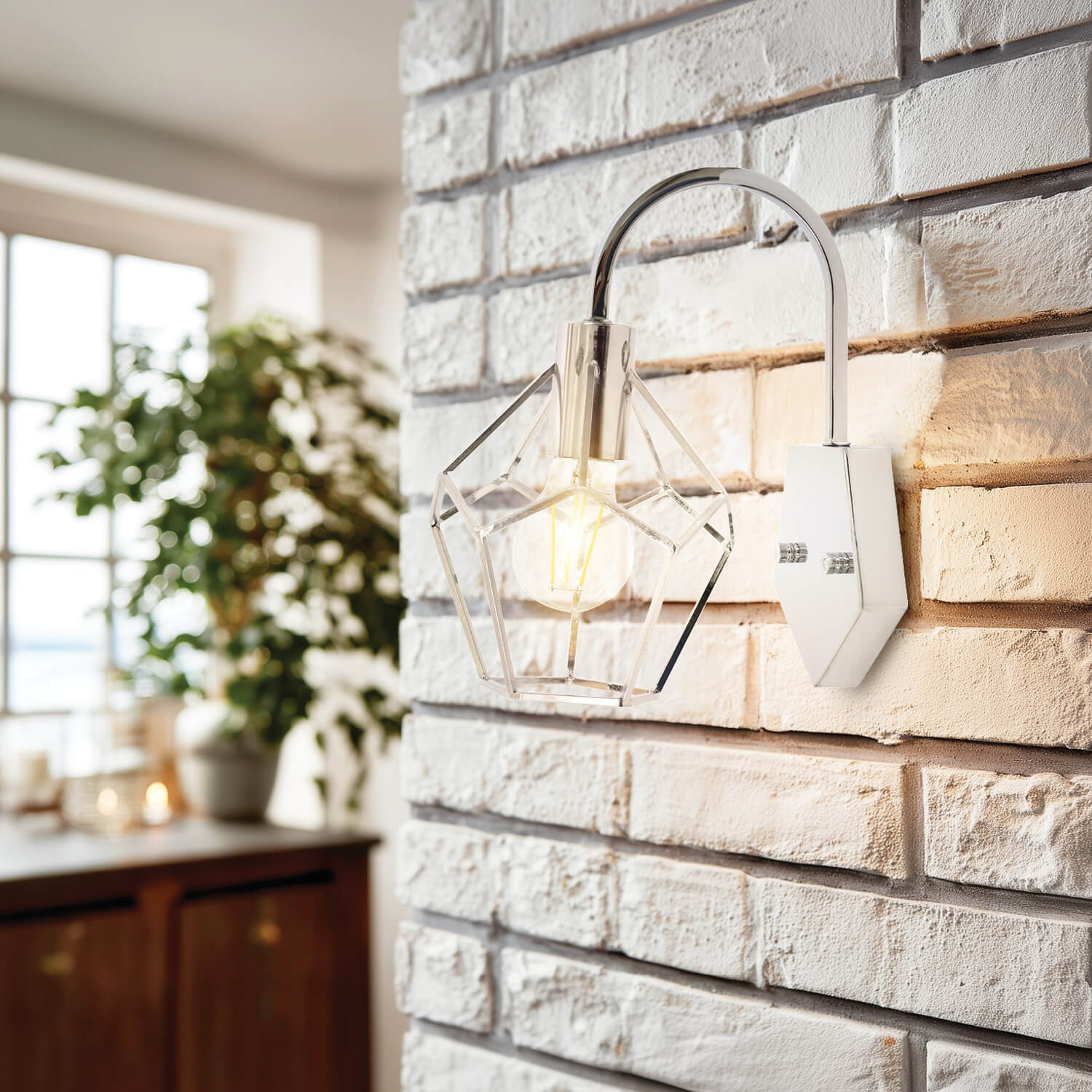 Huxley Chrome Wall Light