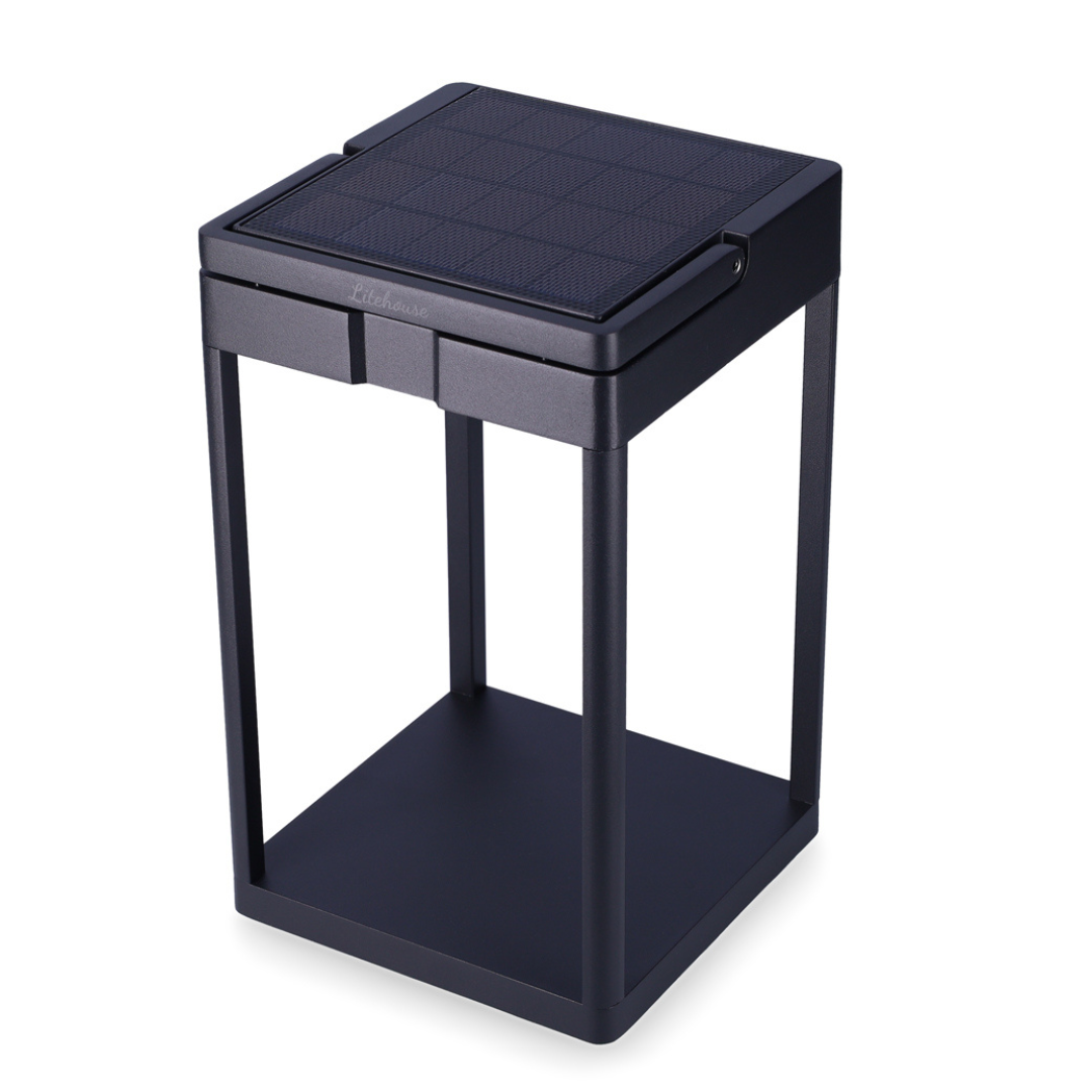 Litehouse Black CCT Outdoor Solar Lantern