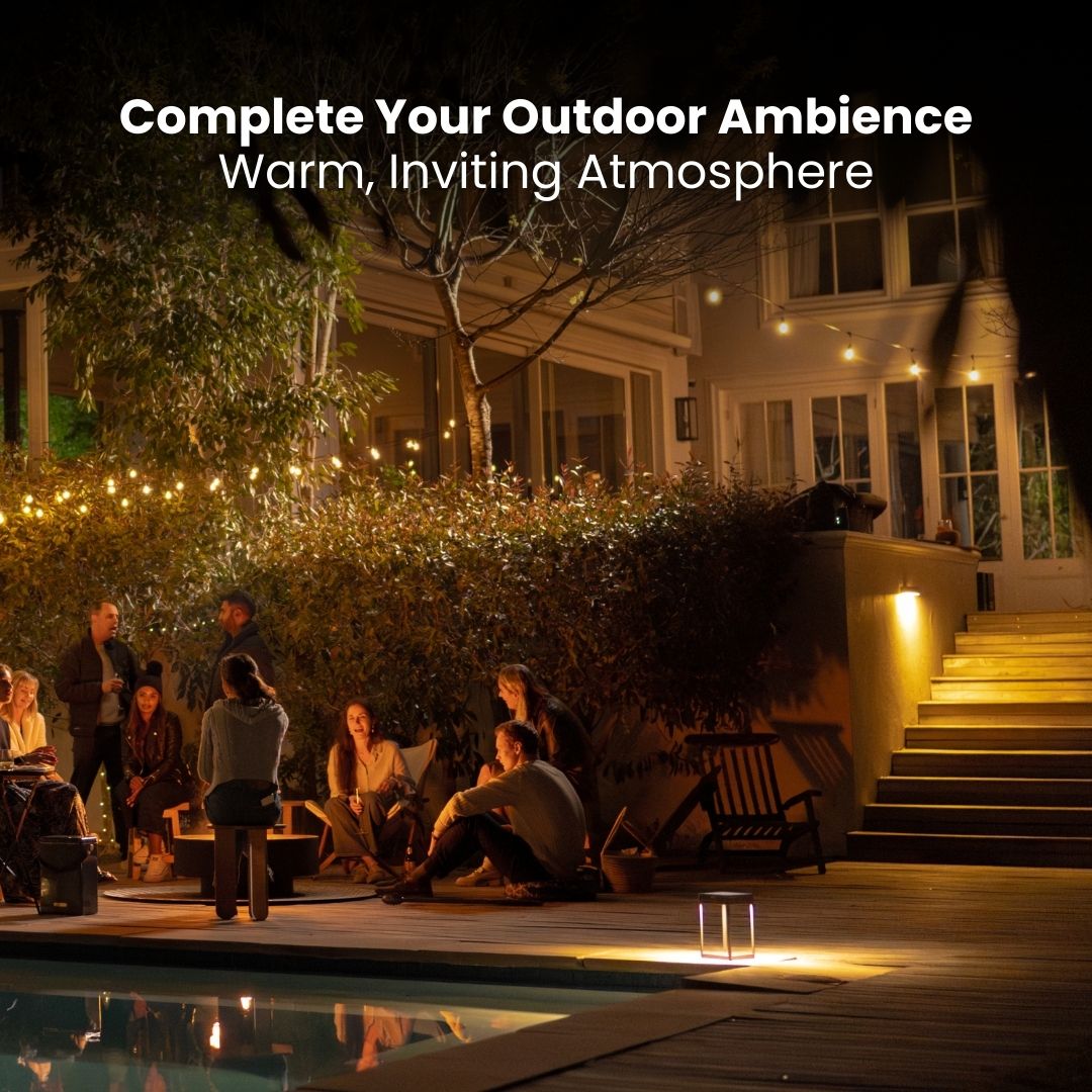 Litehouse Black CCT Outdoor Solar Lantern