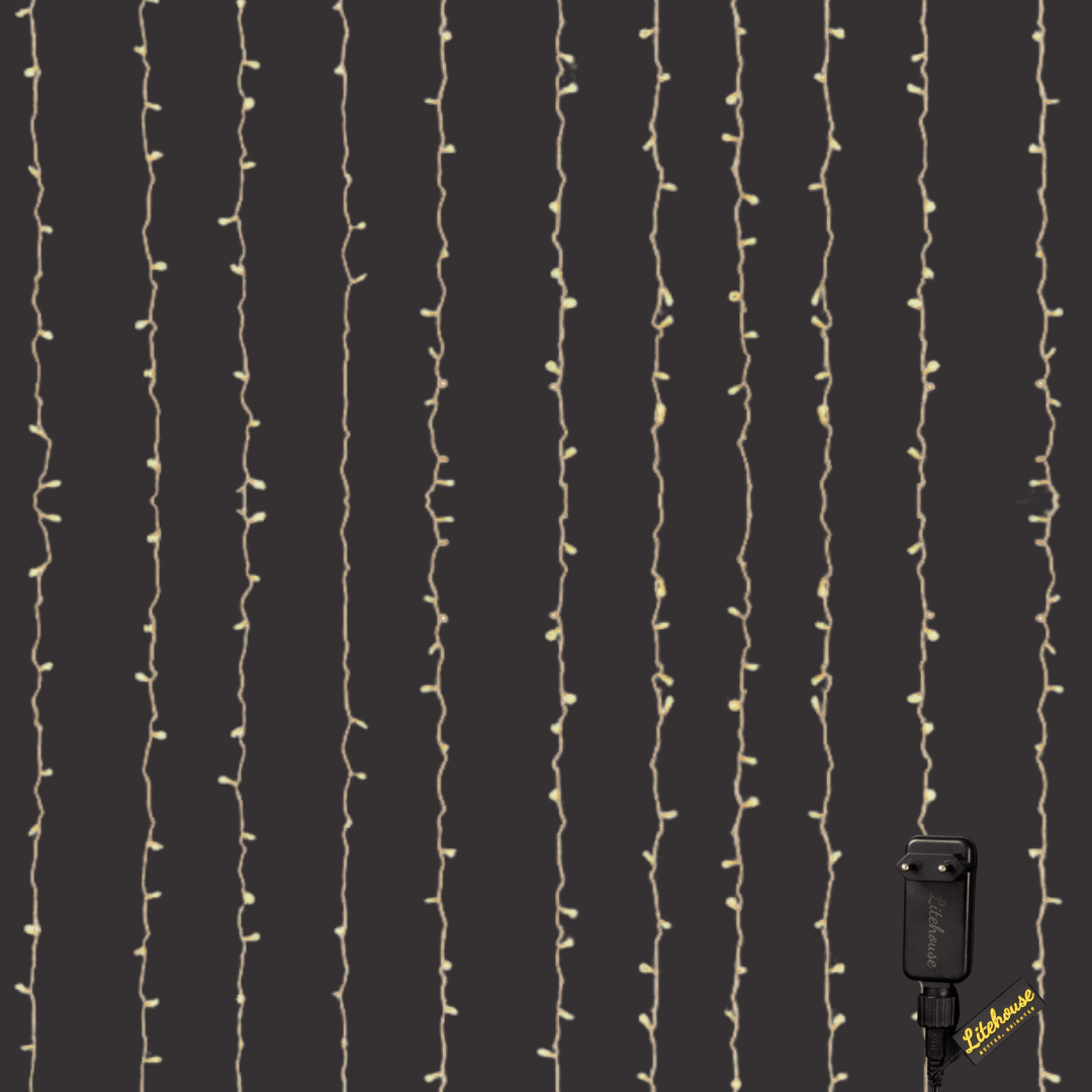 LED Plug In Curtain Fairy Lights