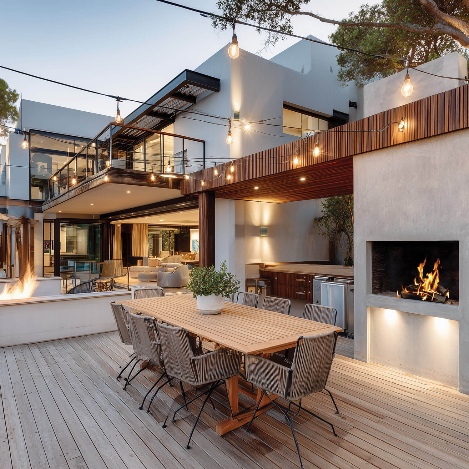 10 Metres 10 Light 8W Black Solar String Light