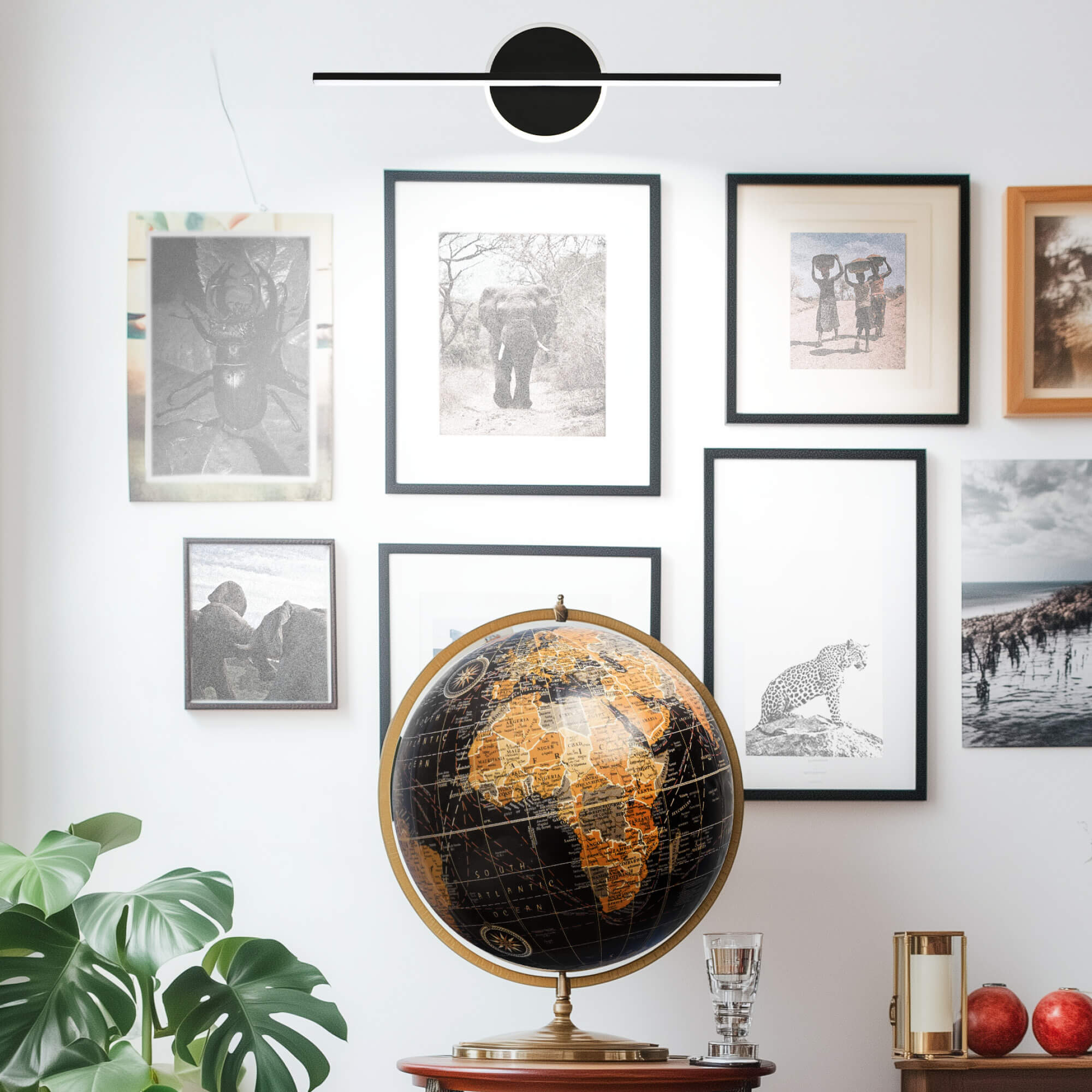 Mika Black 20W CCT LED Wall Light