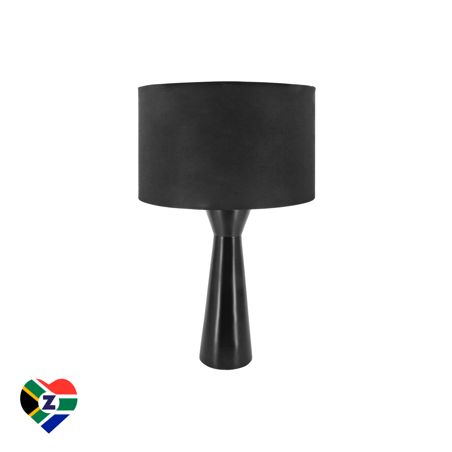 Neva Black Table Lamp With Black Shade