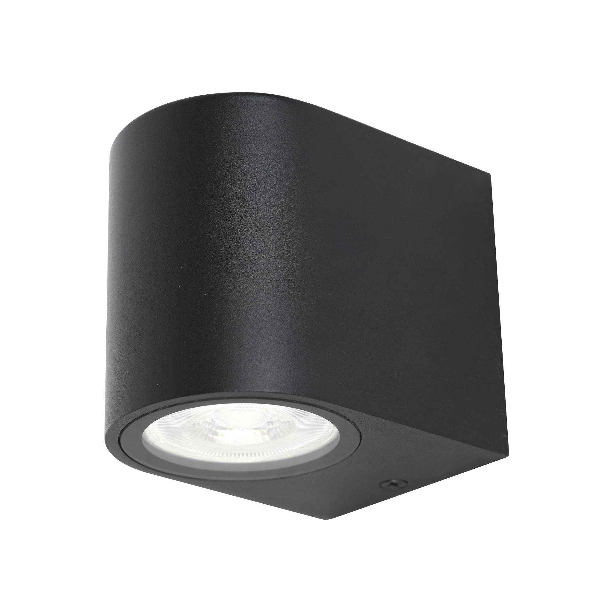 Orb Black Down Facing Outdoor Wall Light