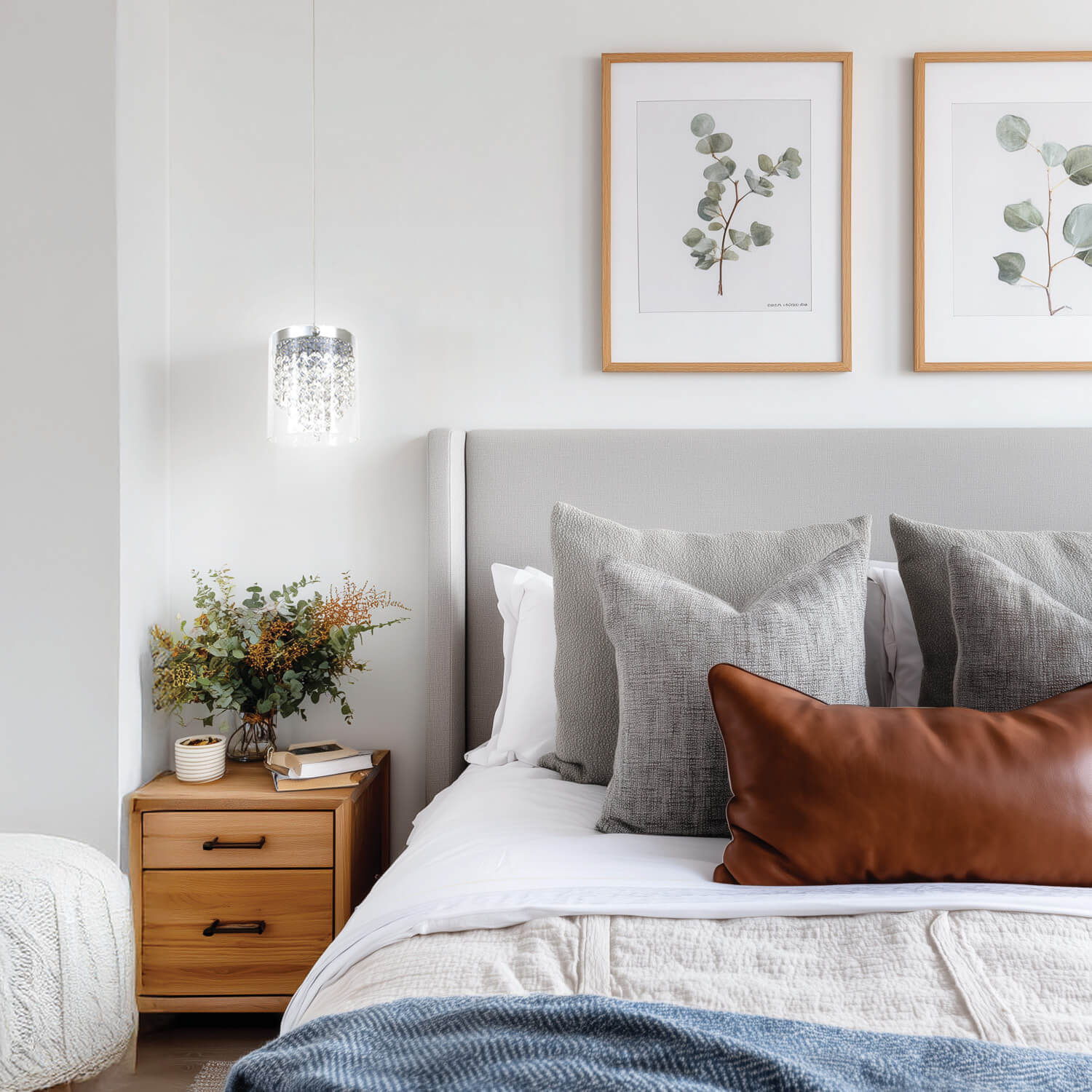 Pearl Chrome 7W Cool White LED Pendant