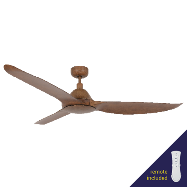 Pels 80W Dark Koa Ceiling Fan with Remote Control