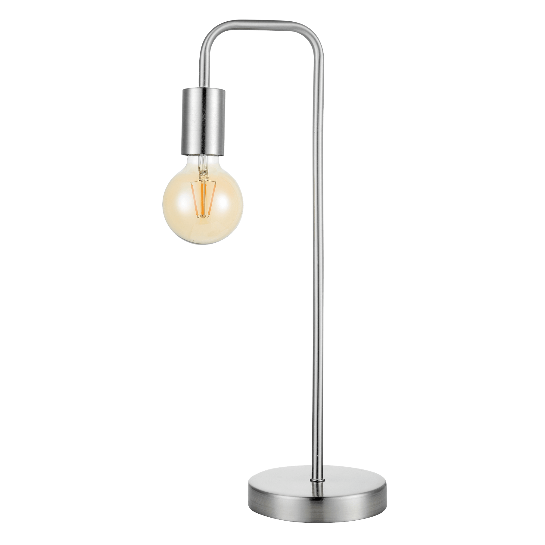 Satin Chrome Table Lamp