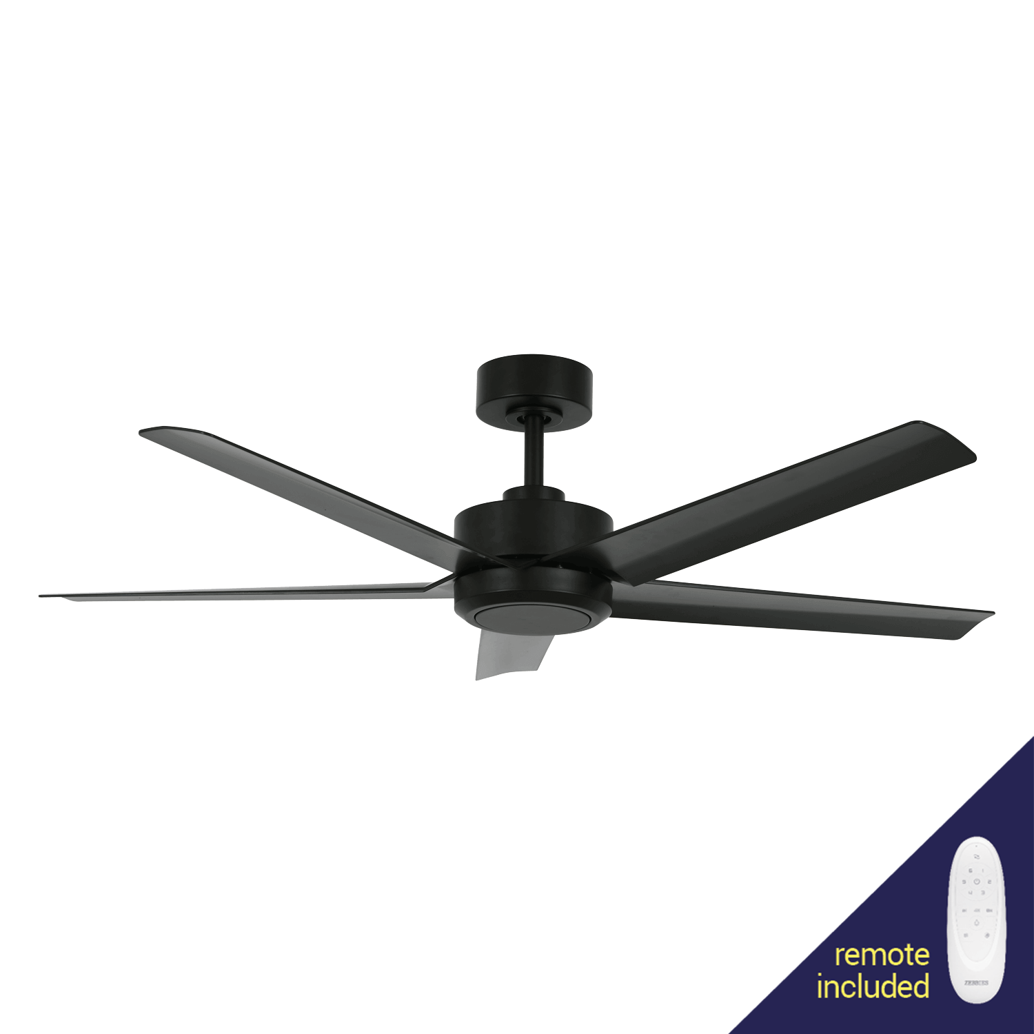 Raptor Black 40W DC Ceiling Fan with Remote Control