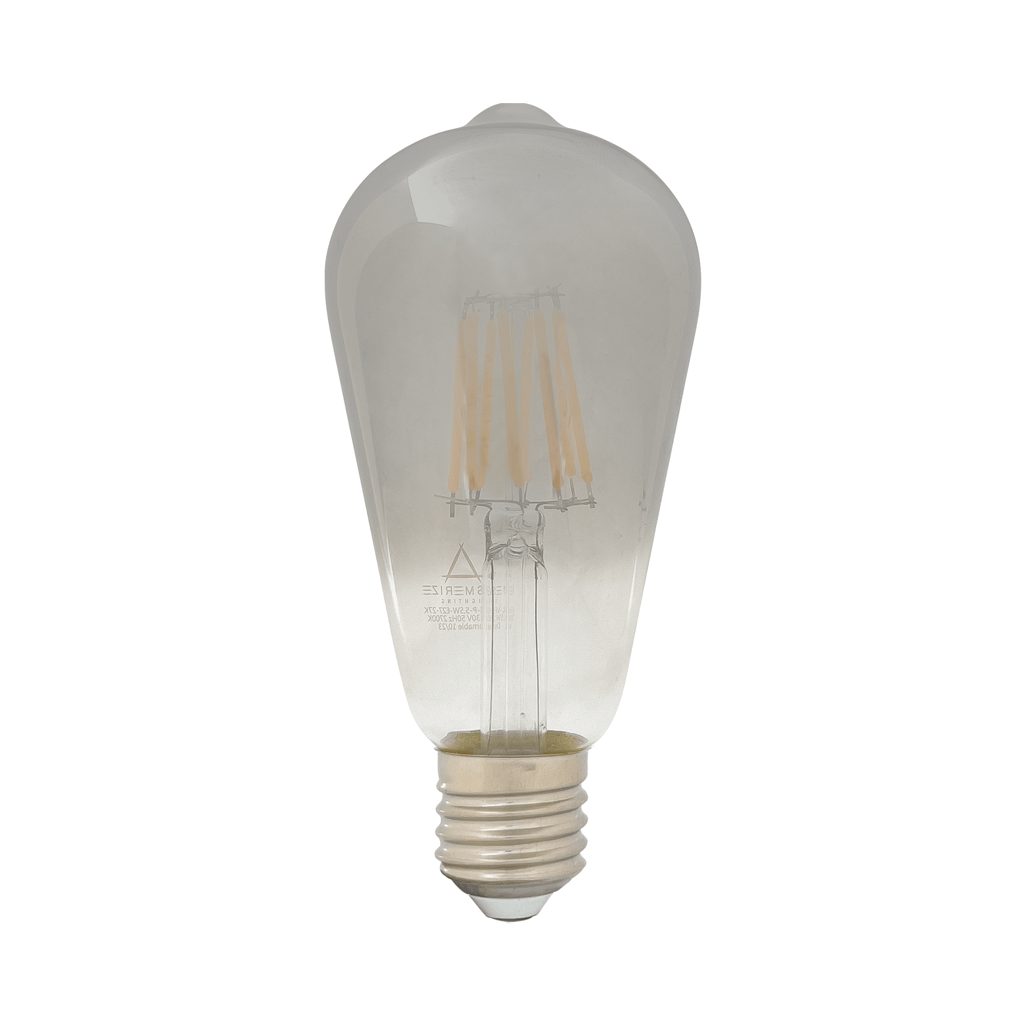 ST64 5.5W ES & E27 Globes Warm White Dimmable Smoked LED Filament