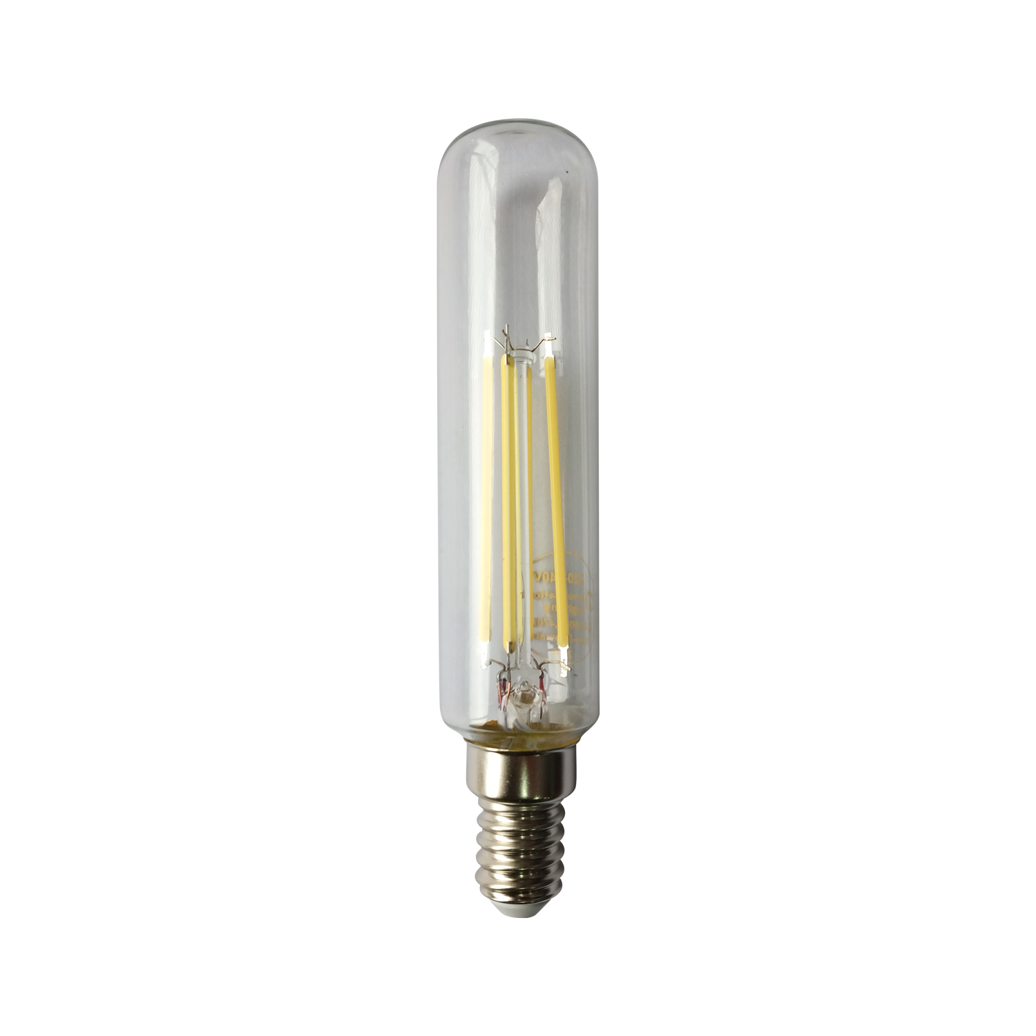 T25 4W E14 Daylight Clear Tubular LED Filament Globe
