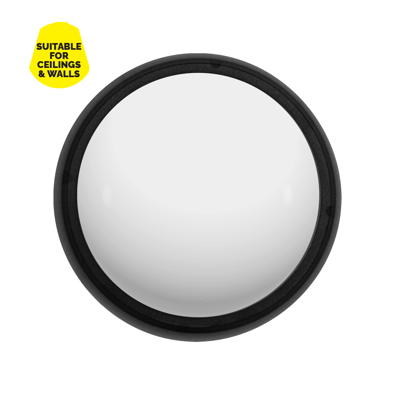 8W Black LED outdoor wall light