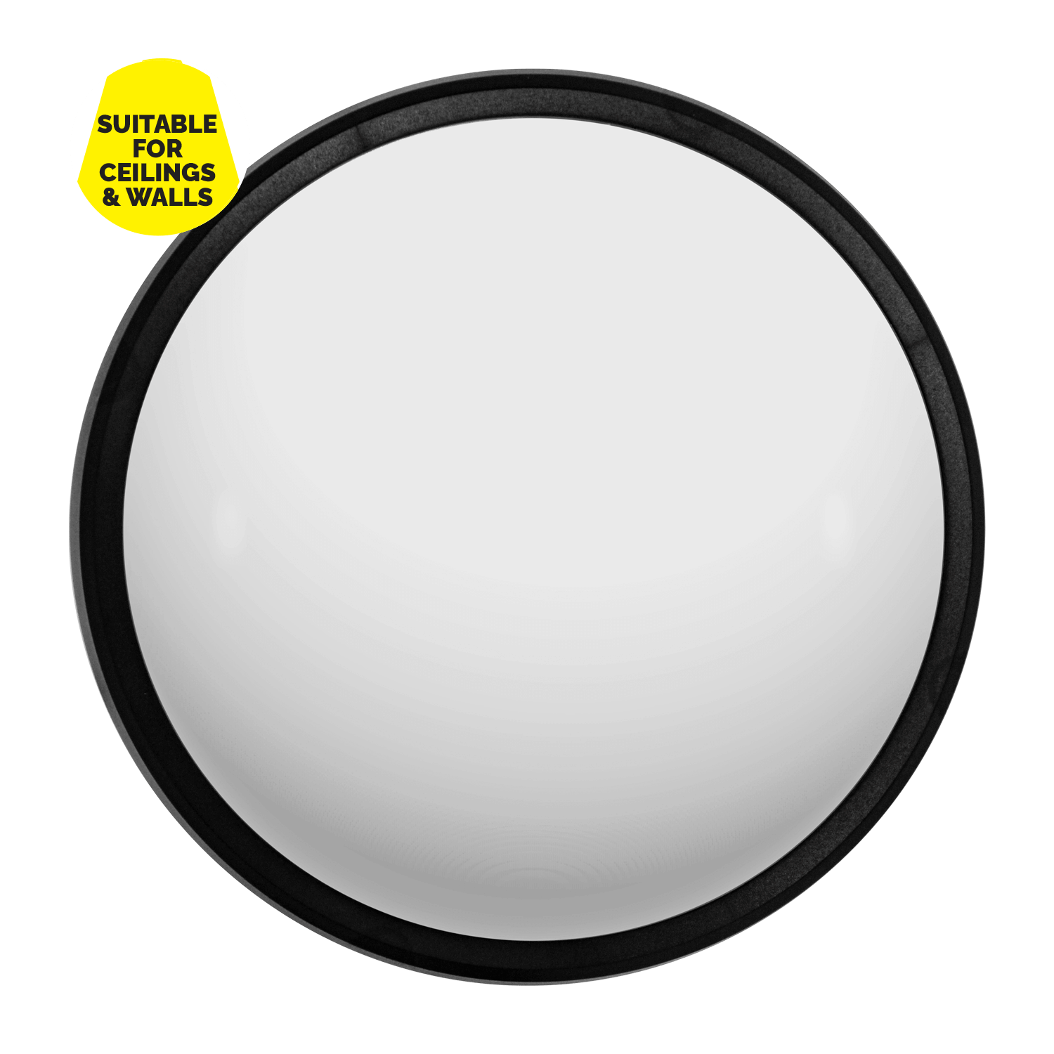 UFO Black E27 Outdoor Bulkhead