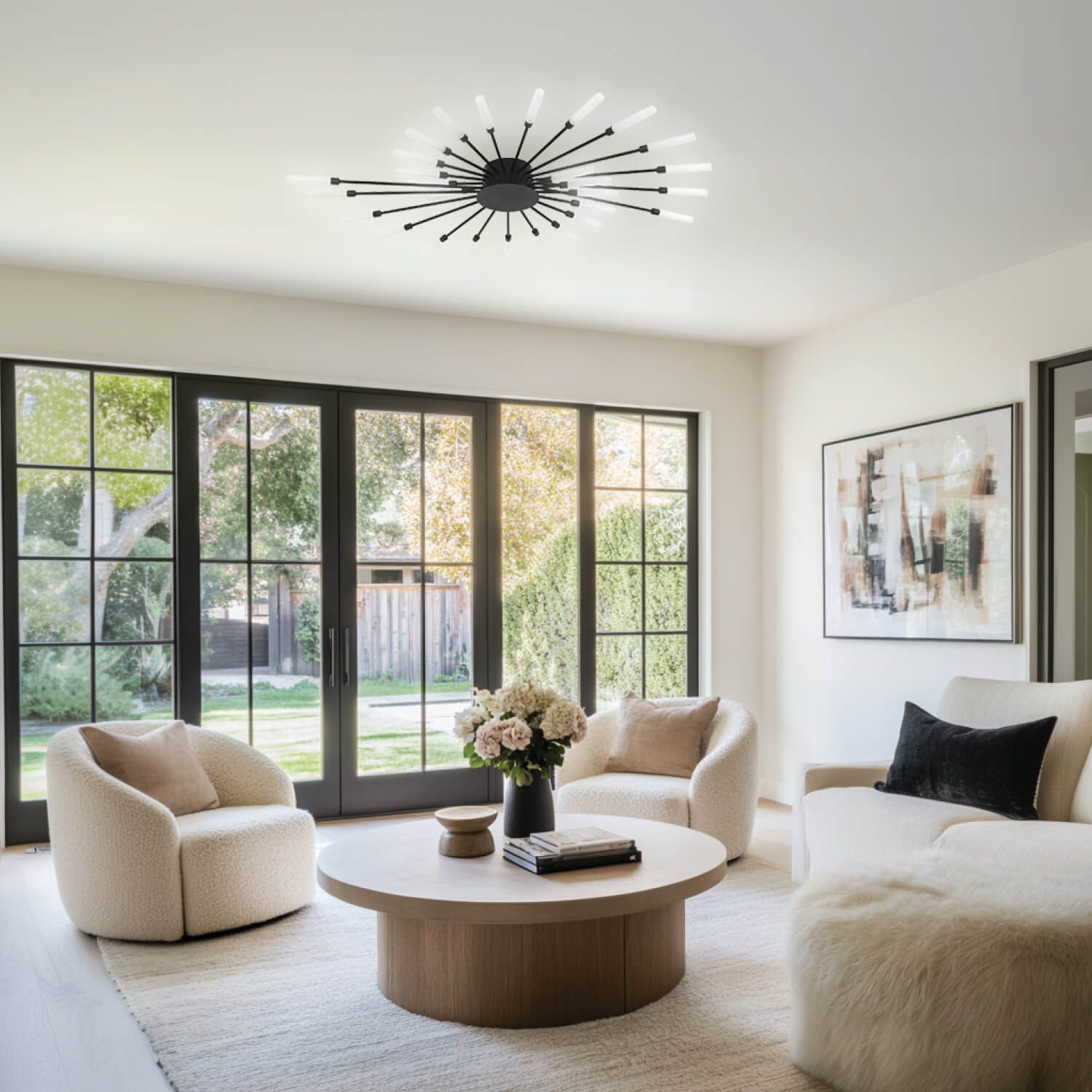 Vogue Black 36W CCT LED Ceiling Light