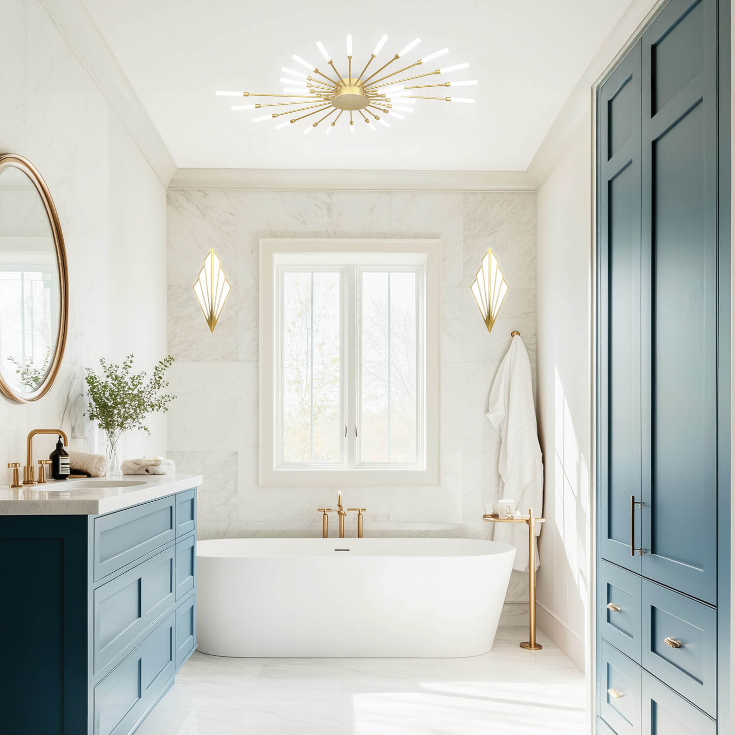 Vogue Champagne Gold 36W CCT LED Ceiling Light