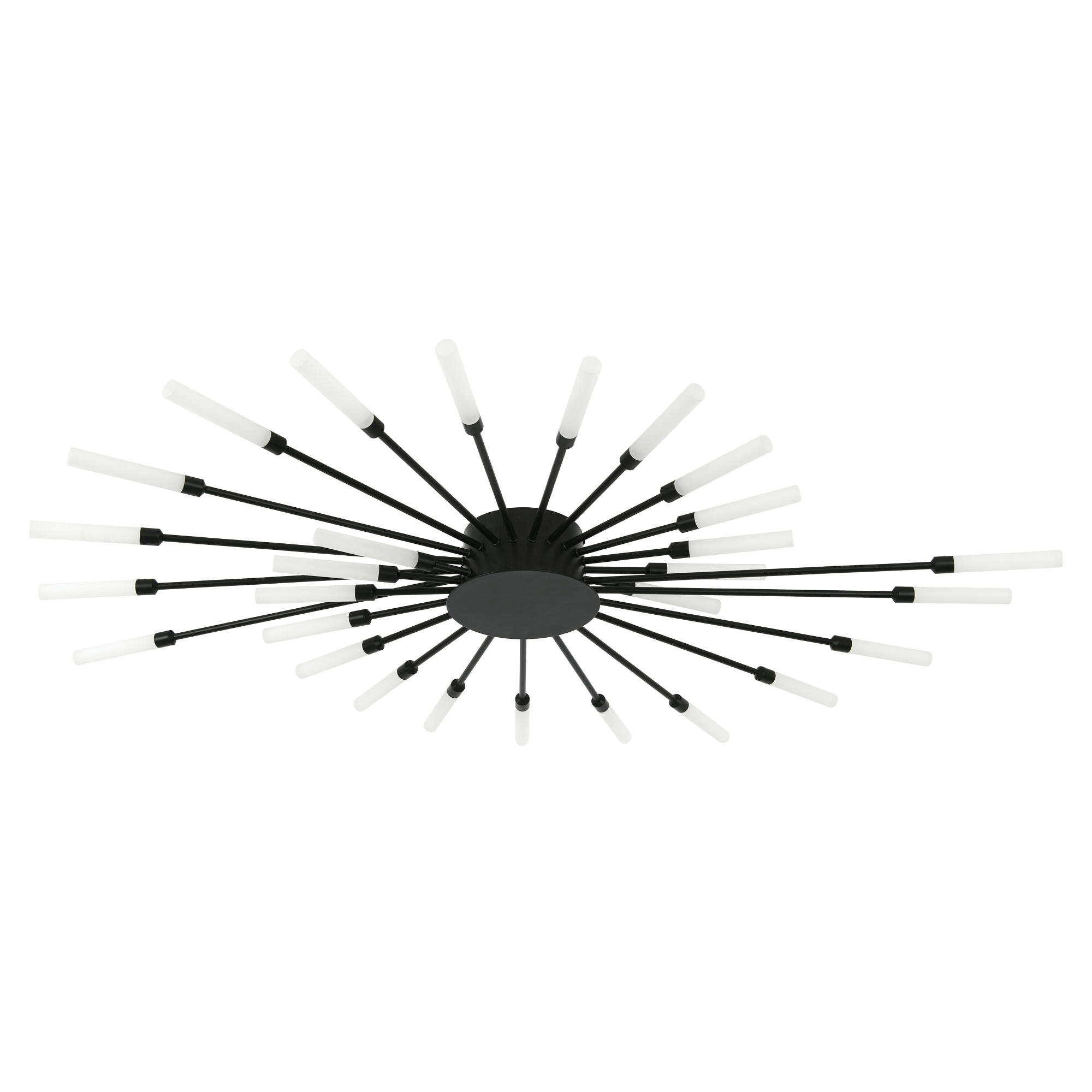 Vogue 1360mm Large Architectural Matte Black LED Ceiling Light for Contemporary Living Rooms