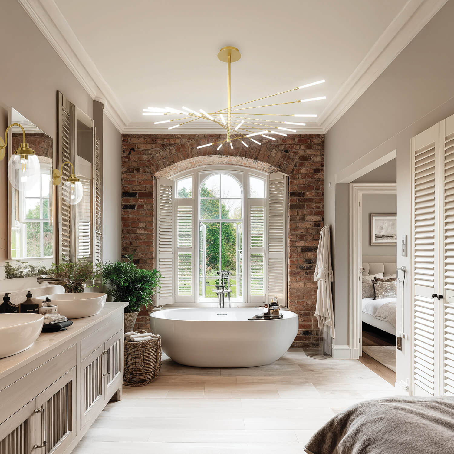 Voguing Champagne Gold 50W CCT LED Pendant