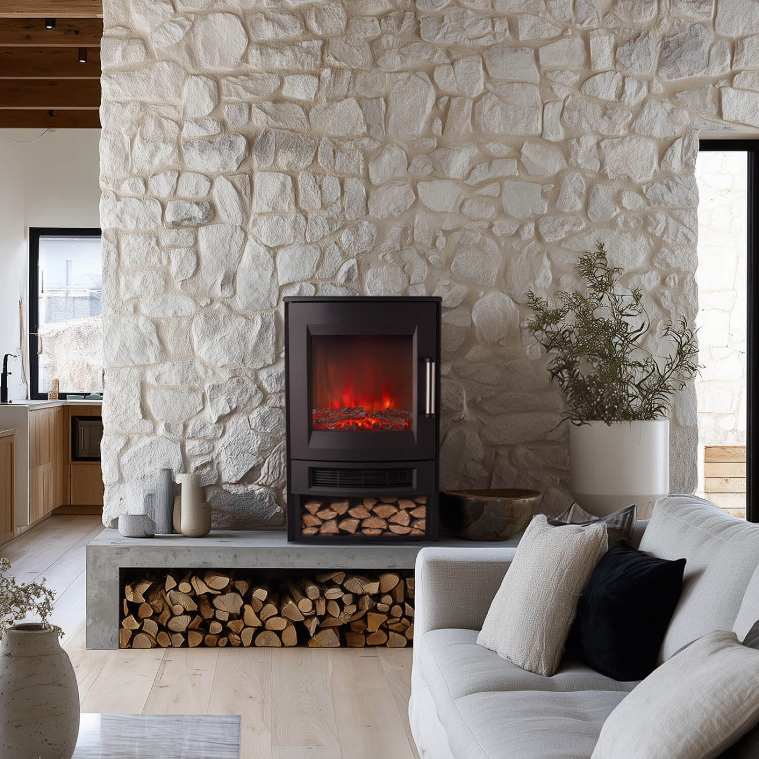 Wifi Free-Standing Decorative Heater